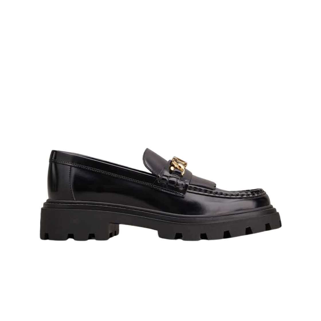 (W) 토즈 프린지 로퍼 블랙