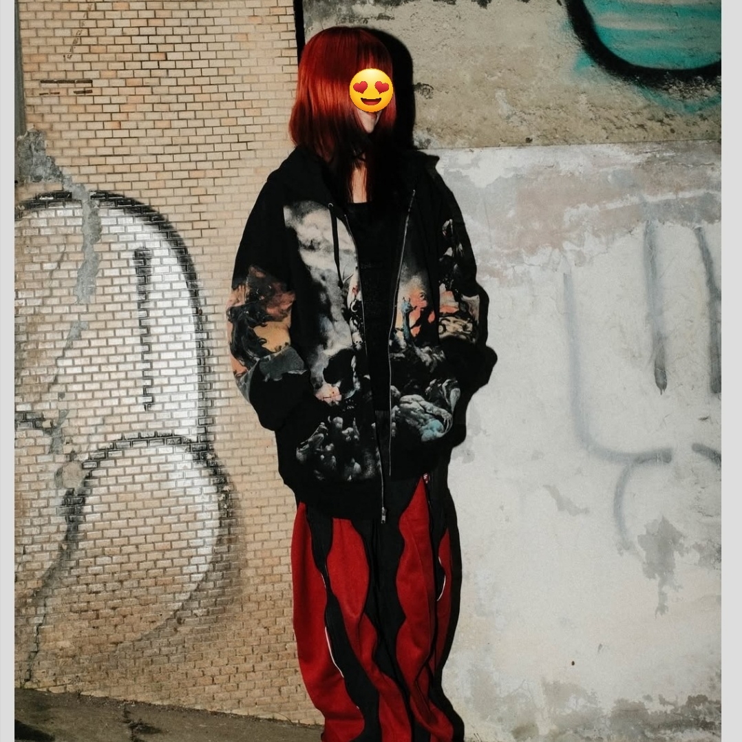 Supreme Frazetta Zip Up Hooded Sweatshirt Black - 24FW 착용 스타일 - 3