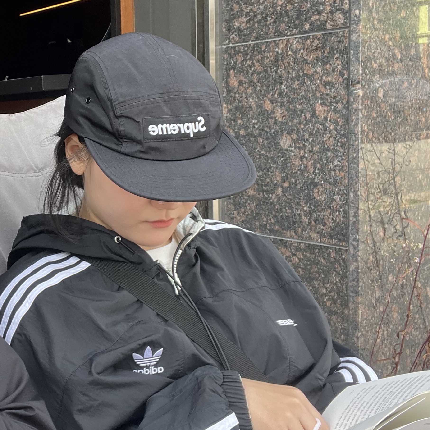 Adidas x Yeseyesee BS Jacket Black - KR Sizing, Supreme Washed Chino Twill Camp Cap Black - 24SS ์ฐฉ์ฉ ์คํ์ผ - 3