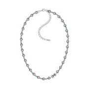 Scudo Dust Grey Pearl Blue Necklace