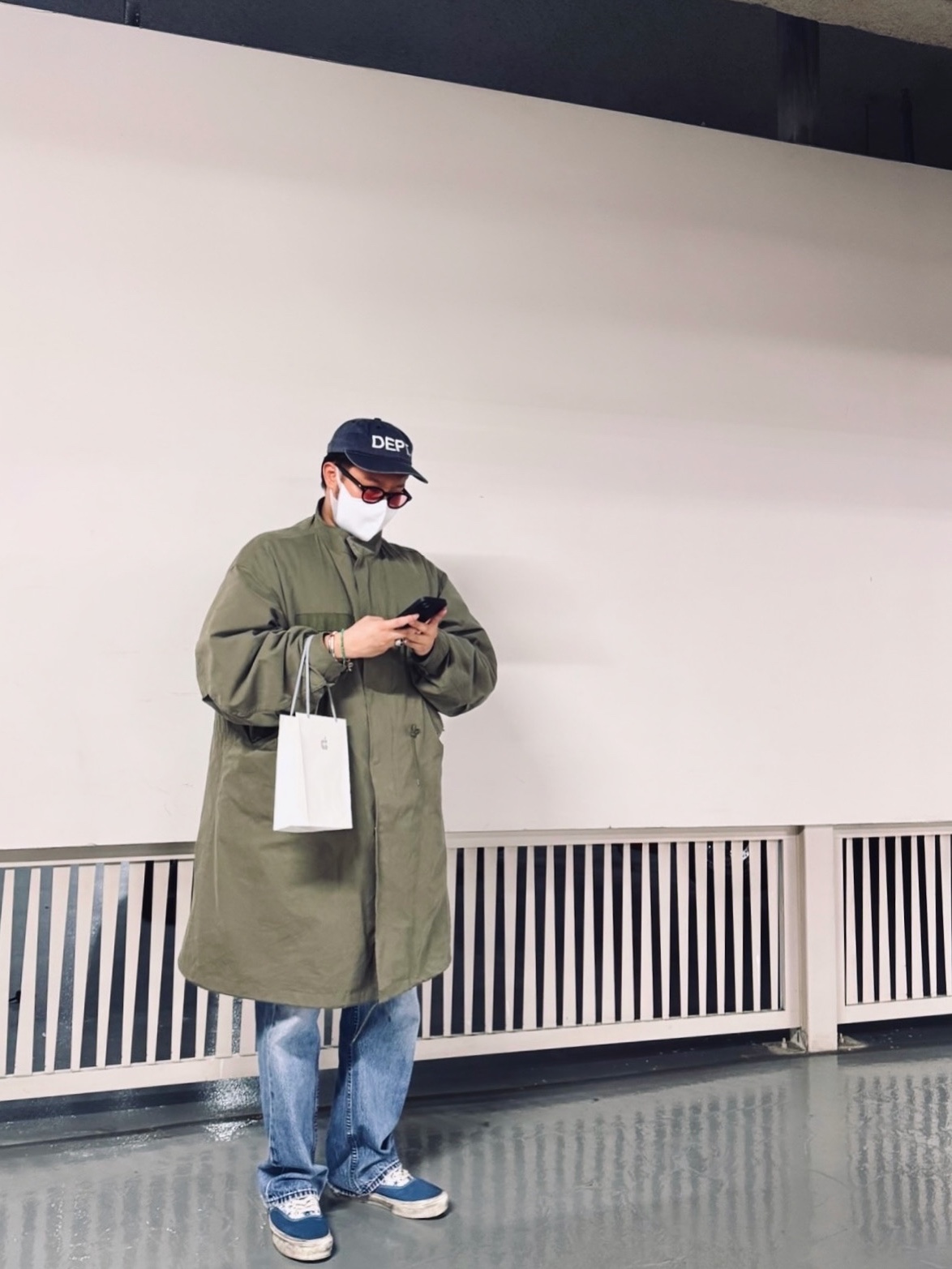 Freak's Store M-65 Mods Coat Liner Set Olive, Vans Vault x Bianca Chandon Authentic LX Stressed Navy White 착용 스타일