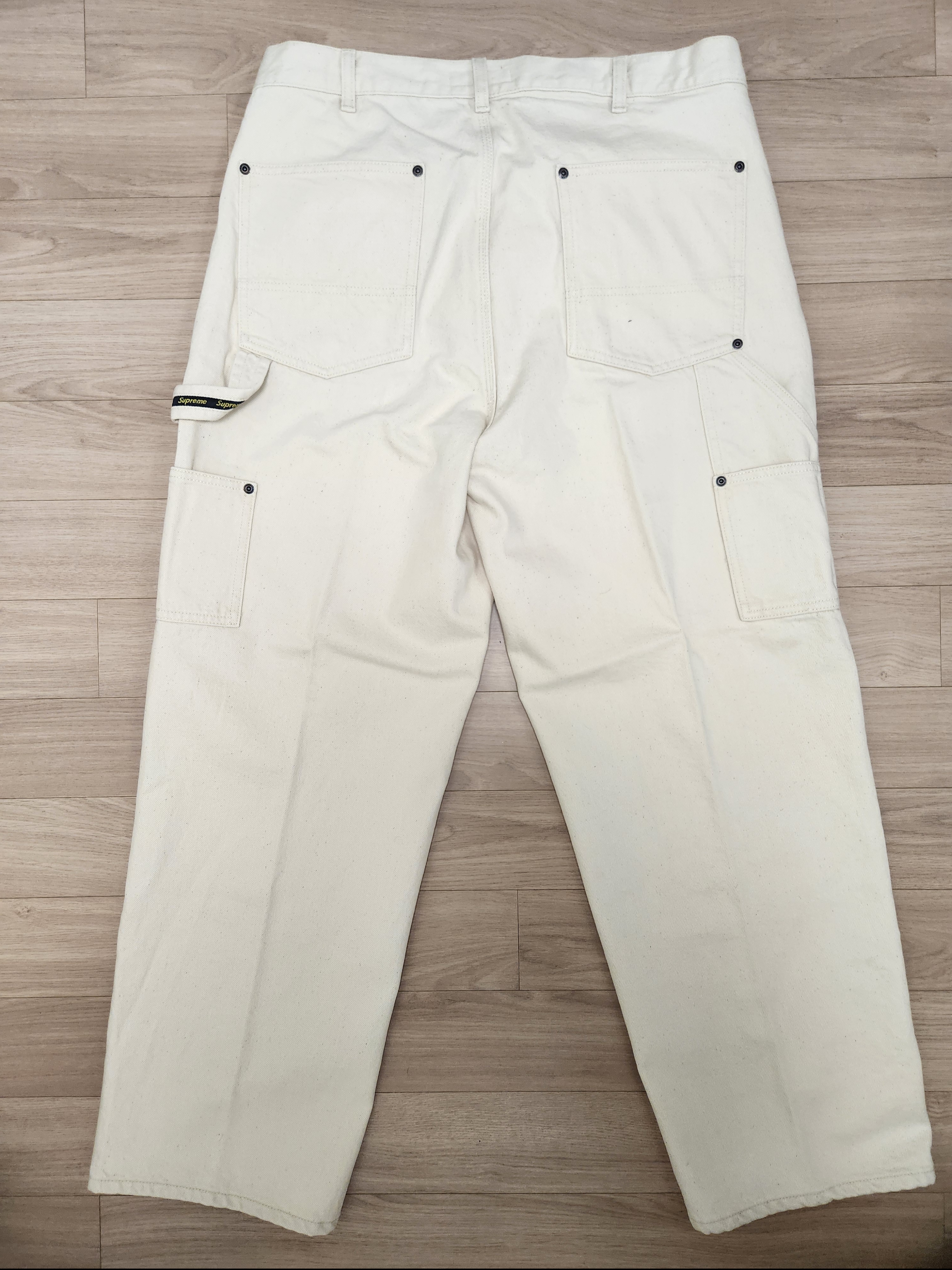 Supreme Double Knee Painter Pant Natural - 24FW 착용 스타일 - 2