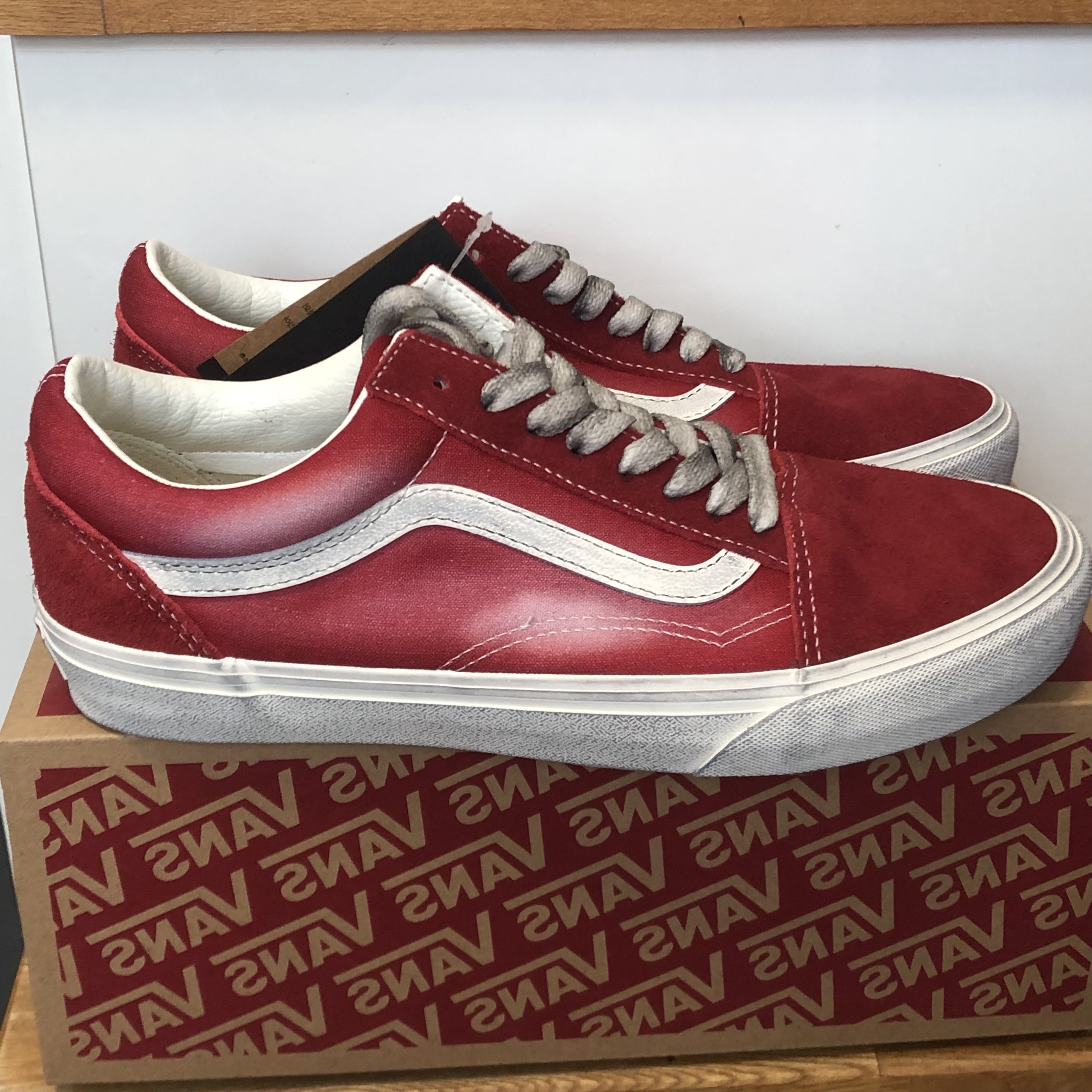 Vans Old Skool Wave Washed Red 착용 스타일