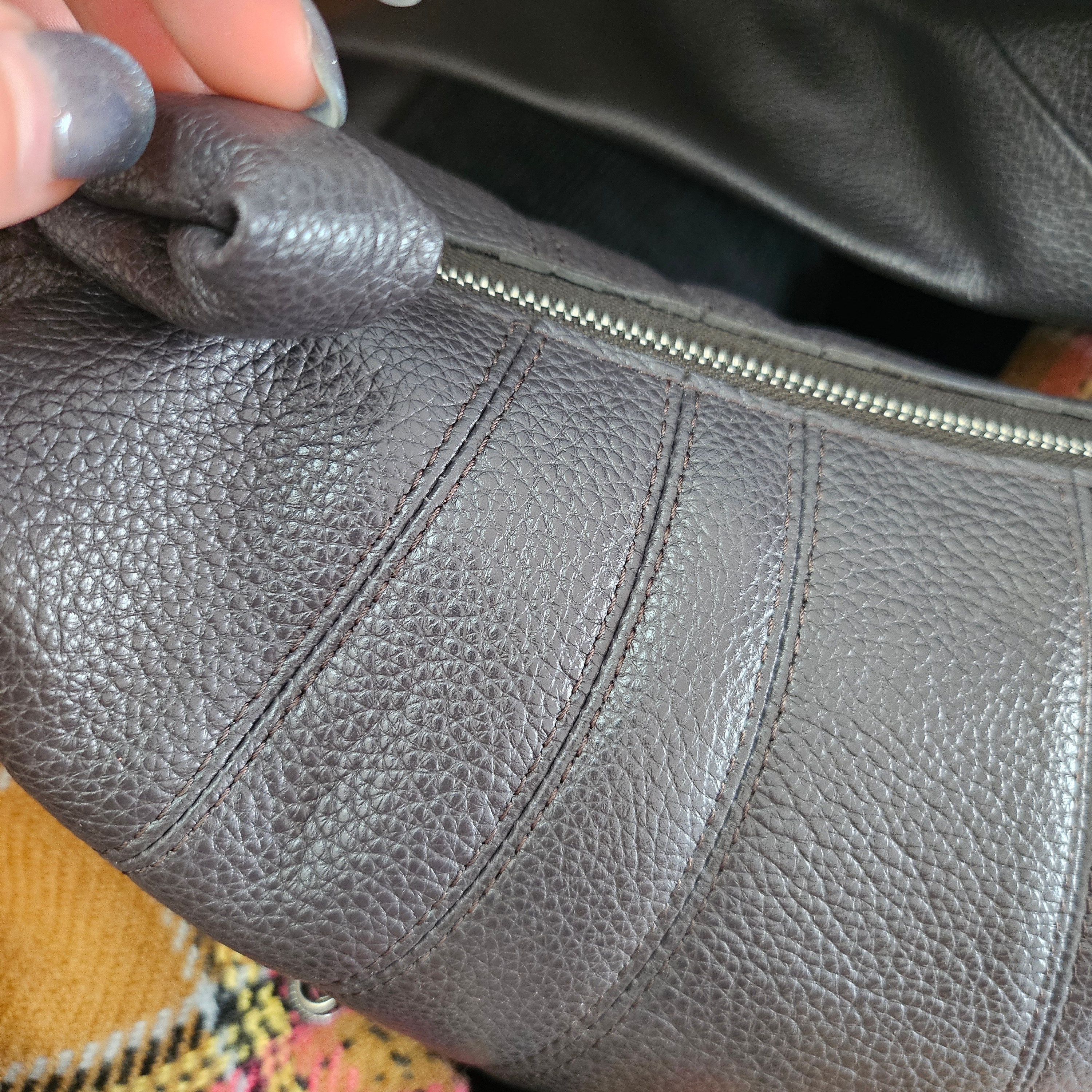 Lemaire Small Croissant Bag Soft Grained Leather Dark Chocolate 착용 스타일