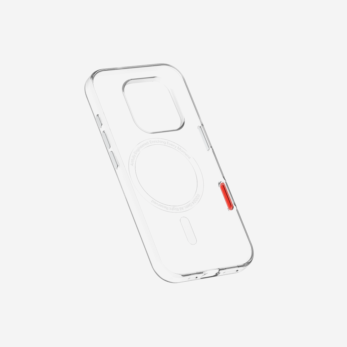 FC001-163 Getri Flat iPhone 16 Pro Clear Case with Magnetic - #3