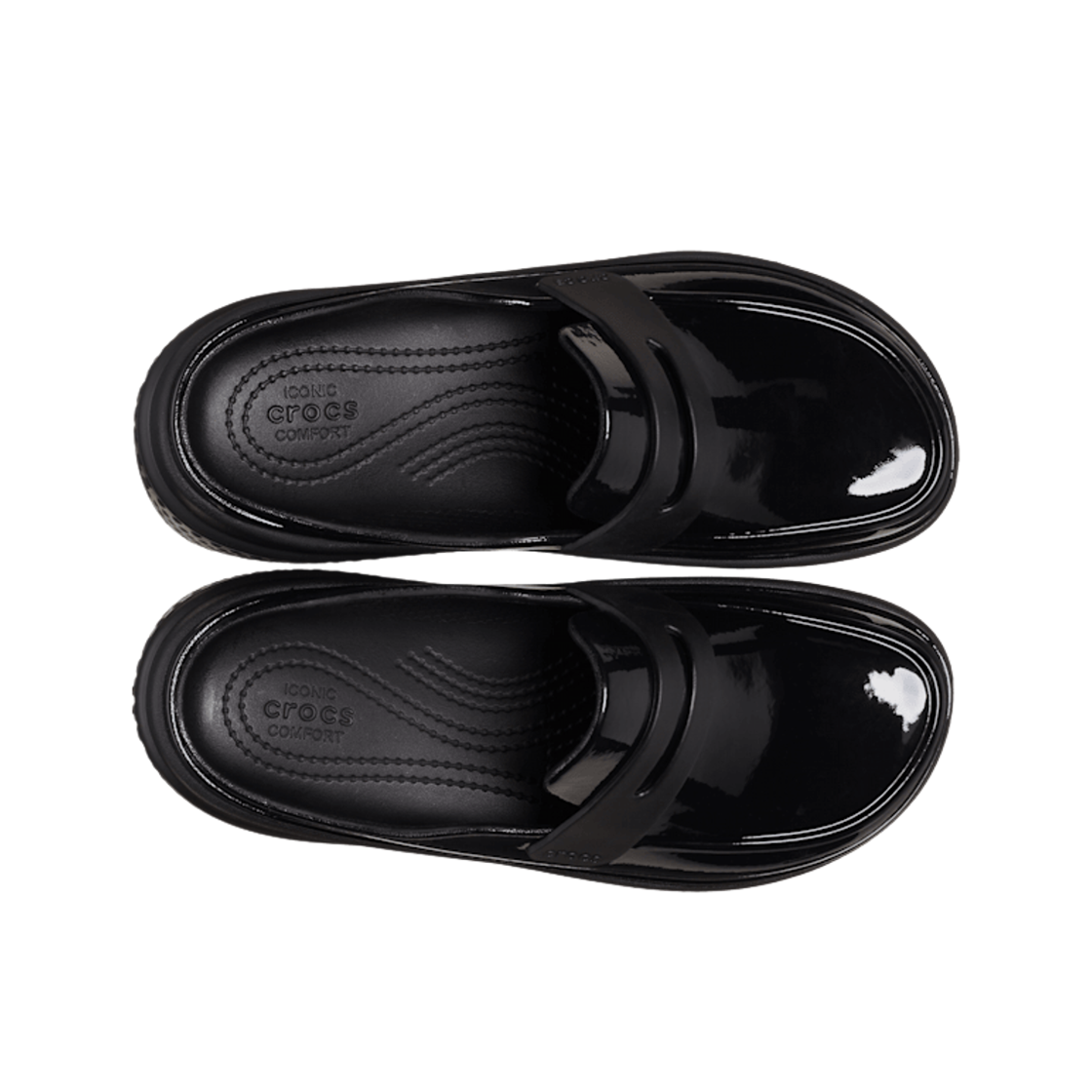 크록스 스톰프 하이 샤인 로퍼 블랙(Crocs Stomp High Shine Loafer Black) - 2