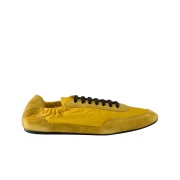 Prada Collapse Re-Nylon and Suede Elasticized Sneakers Topaz