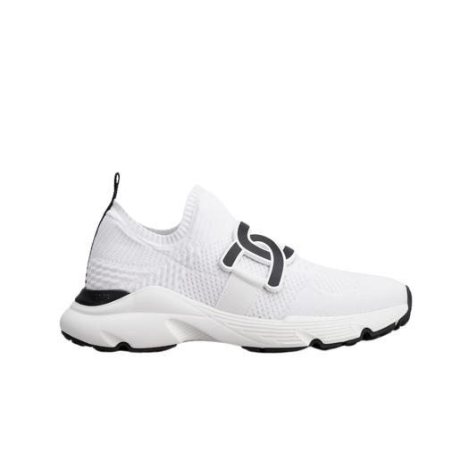(W) Tod's Kate Slip-On Sneakers in Fabric White Black
