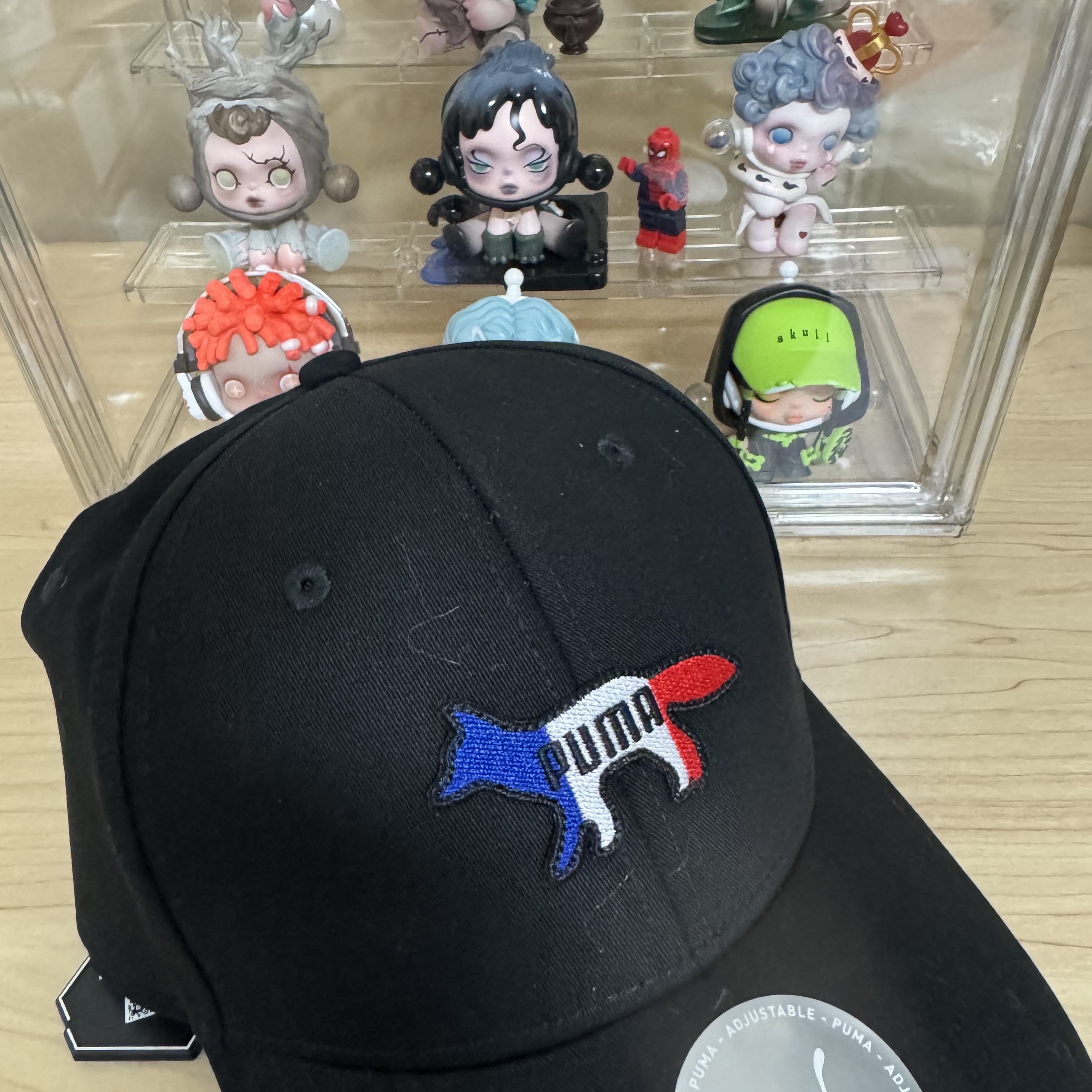Puma x Maison Kitsune Cap Black 착용 스타일