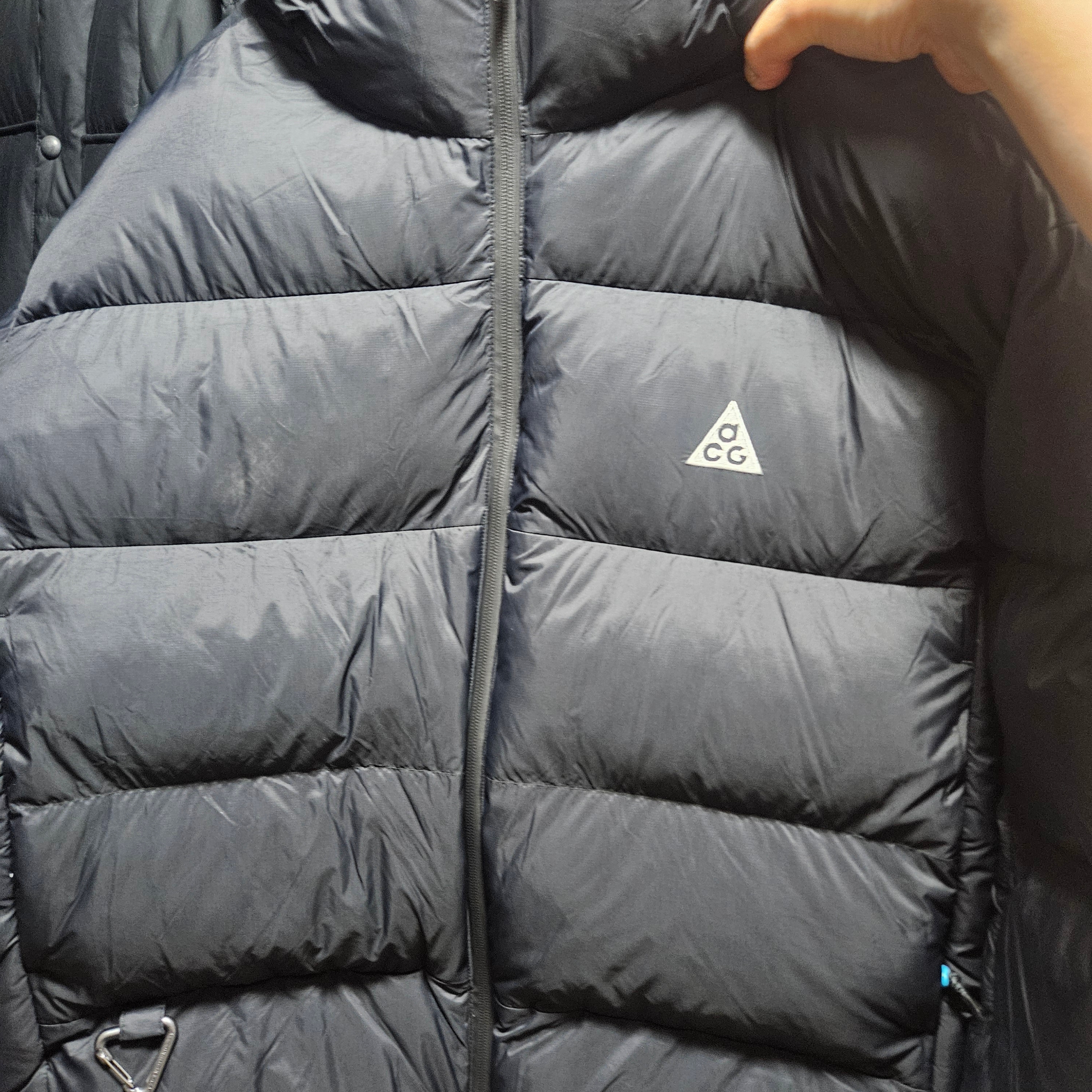 Nike ACG Therma-Fit ADV Lunar Lake Loose Hooded Jacket Black Summit White - Asia 착용 스타일