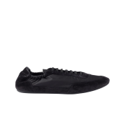 Prada Collapse Re-Nylon and Suede Elasticized Sneakers Black