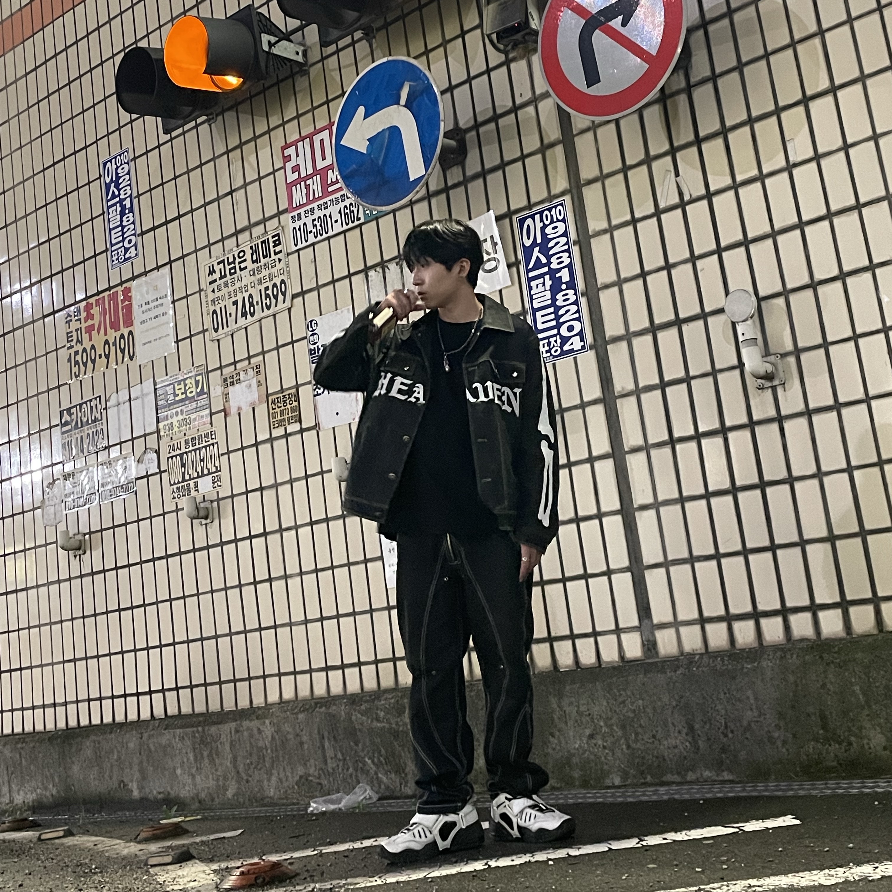 Nike x Ambush Air Adjust Force SP Summit White and Black 착용 스타일