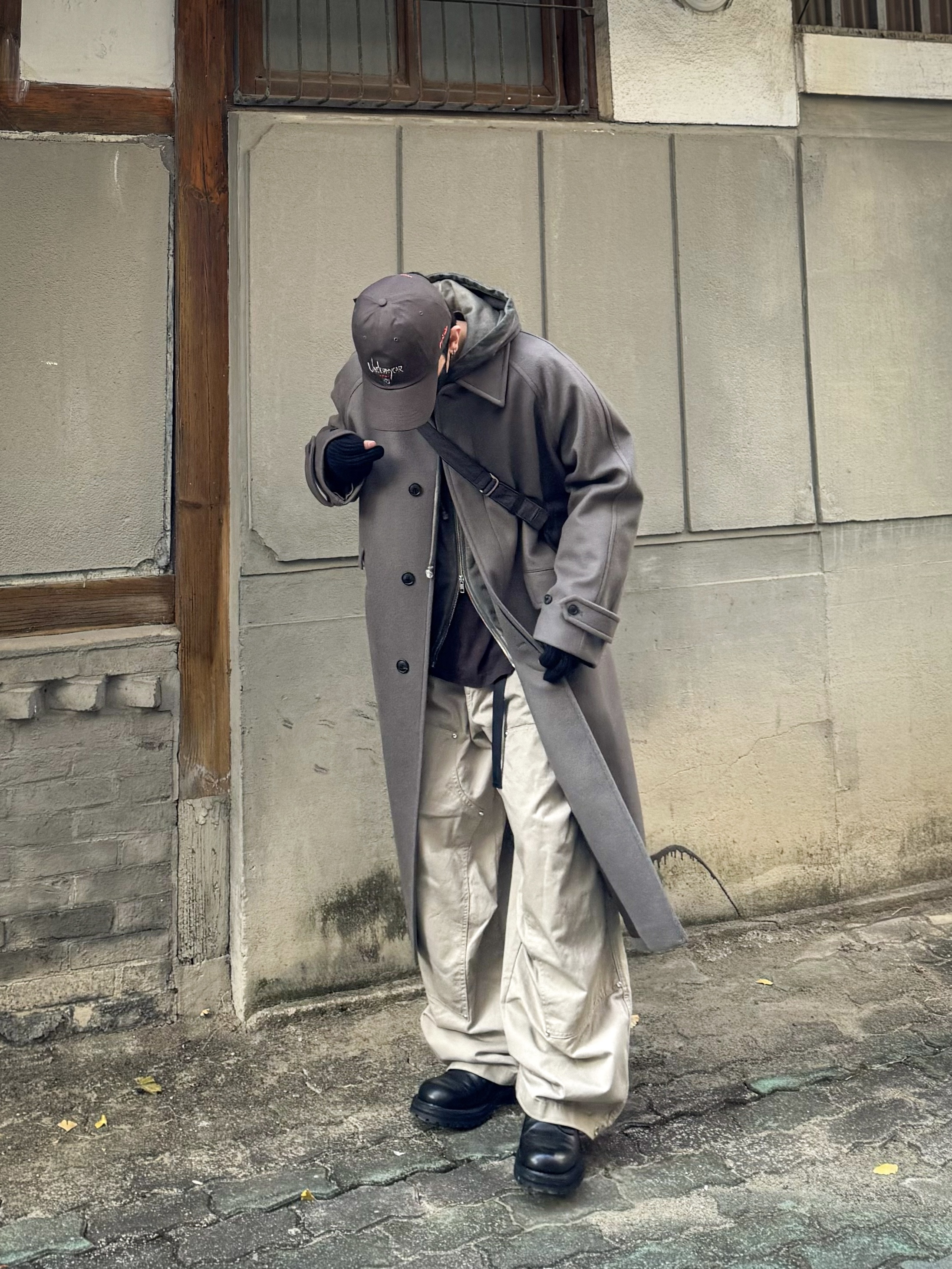 Undermycar POC-173 POC Basic Ball Cap Brown / 173, Stussy Surfman Keychain Silver 착용 스타일 - 6