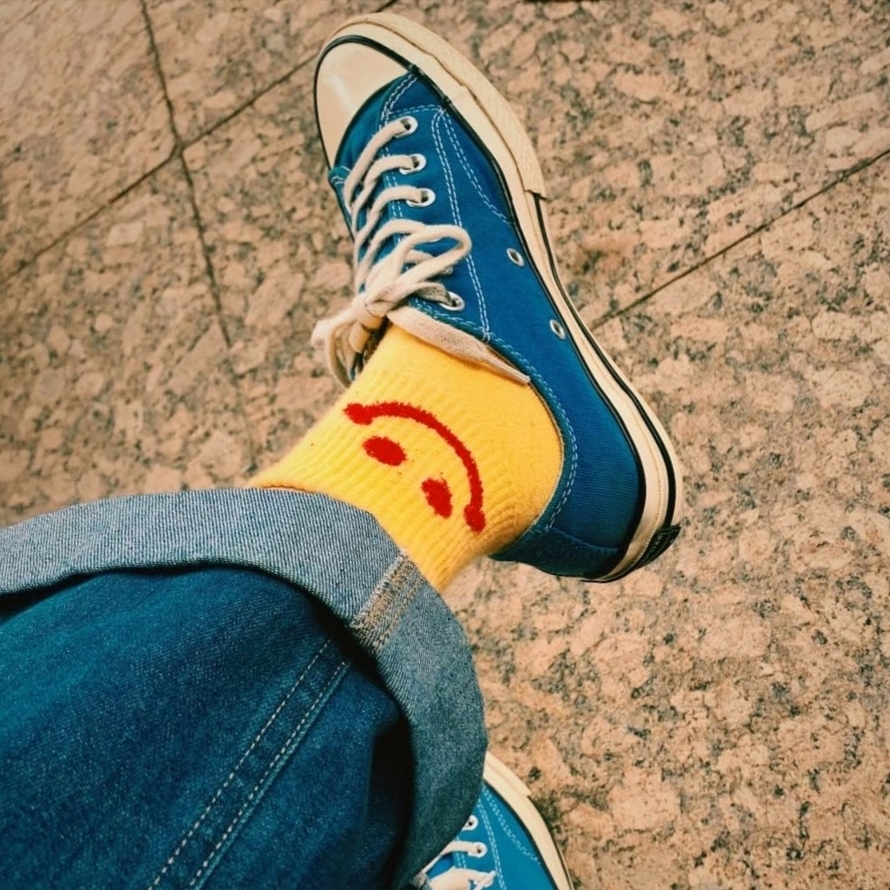 Converse Chuck 70 Ox Vintage Canvas Rush Blue 착용 스타일
