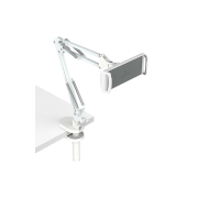 SINJIMORU Clip-on Smartphone Tablet Holder iPhone iPad Flexible Arm White