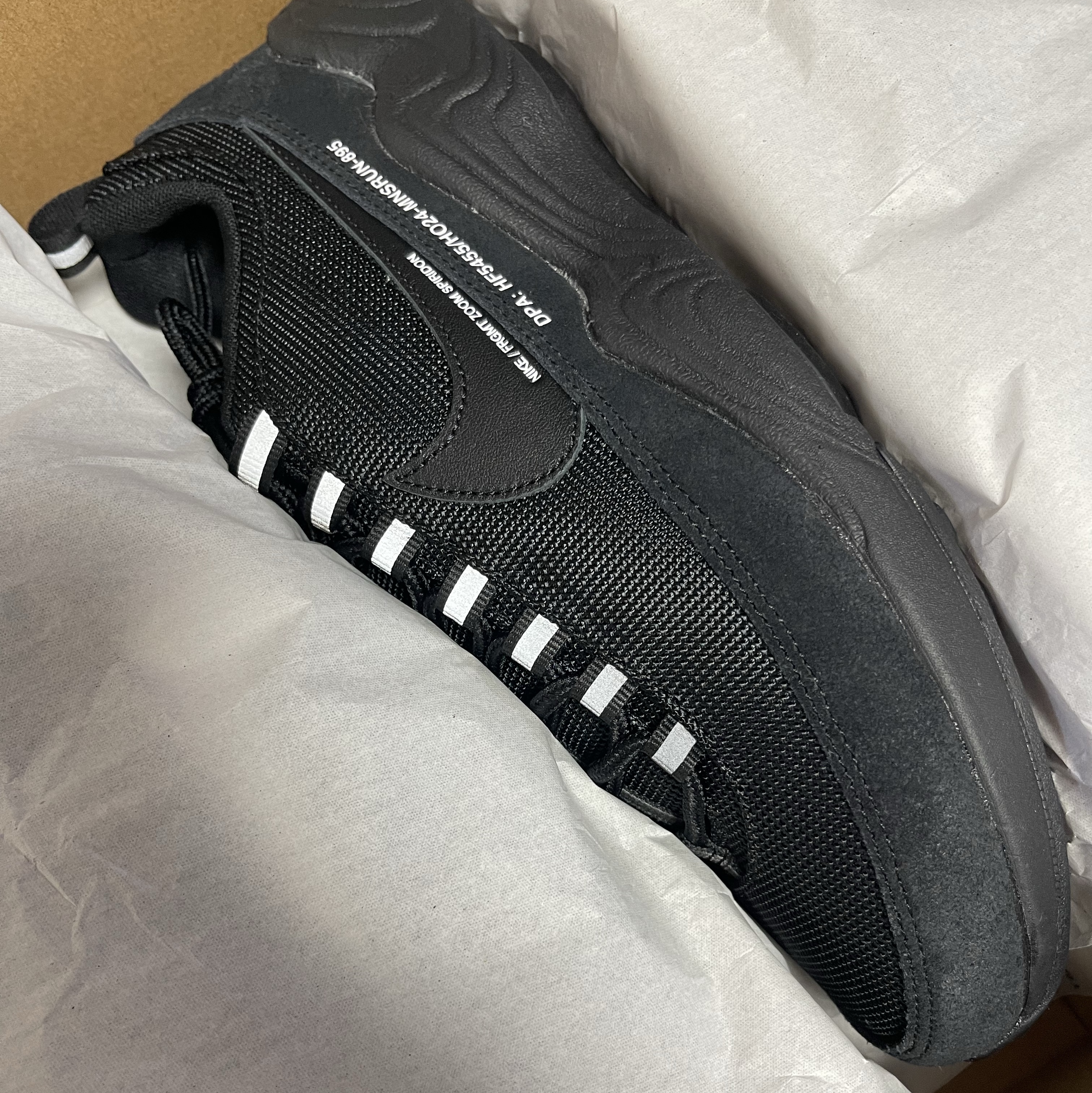 Nike x Fragment Air Zoom Spiridon Black 착용 스타일