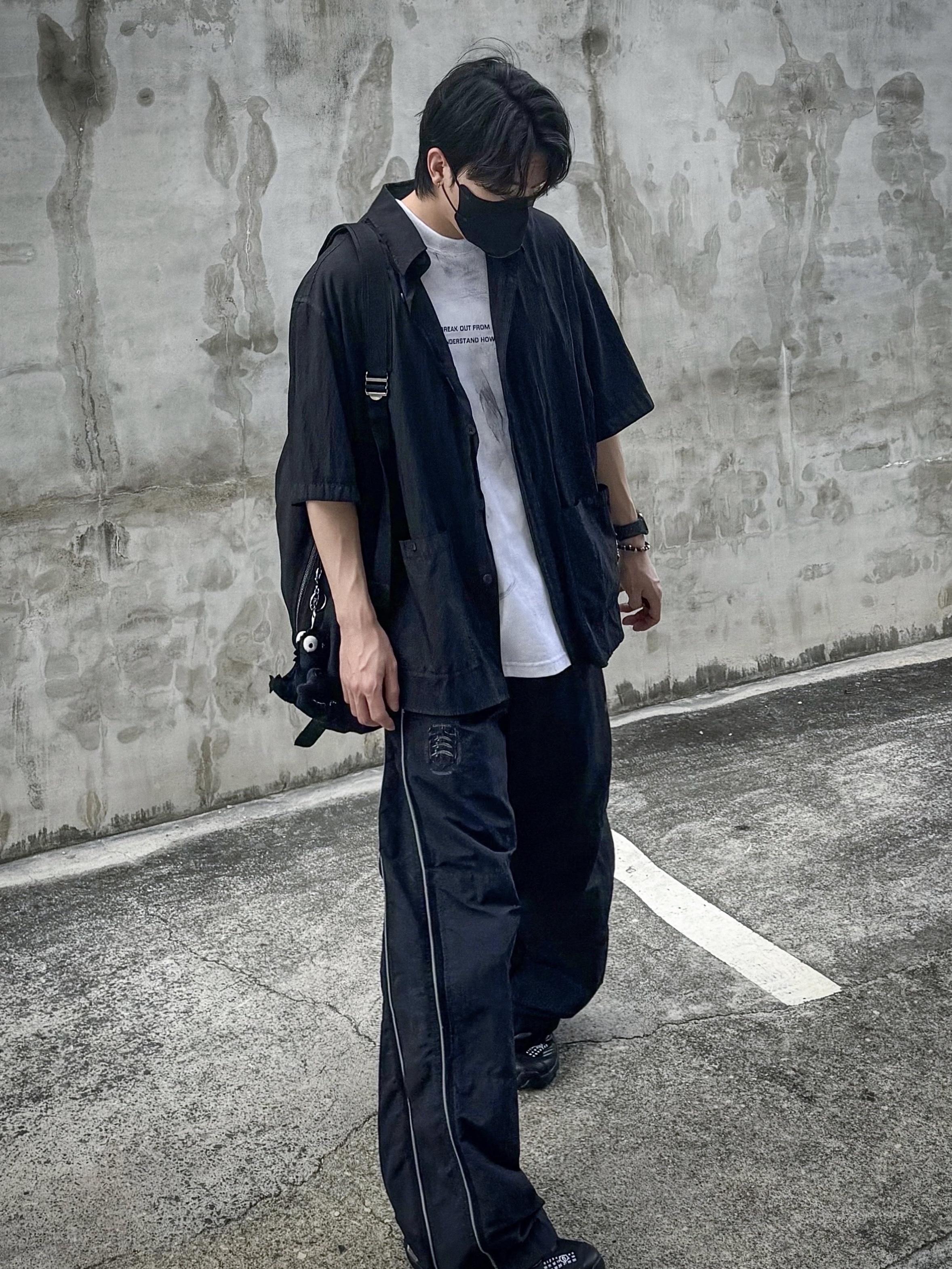 Libertiworko Oni Bracelet, Salomon x MM6 Maison Margiela XT-4 Mule Black 착용 스타일 - 1