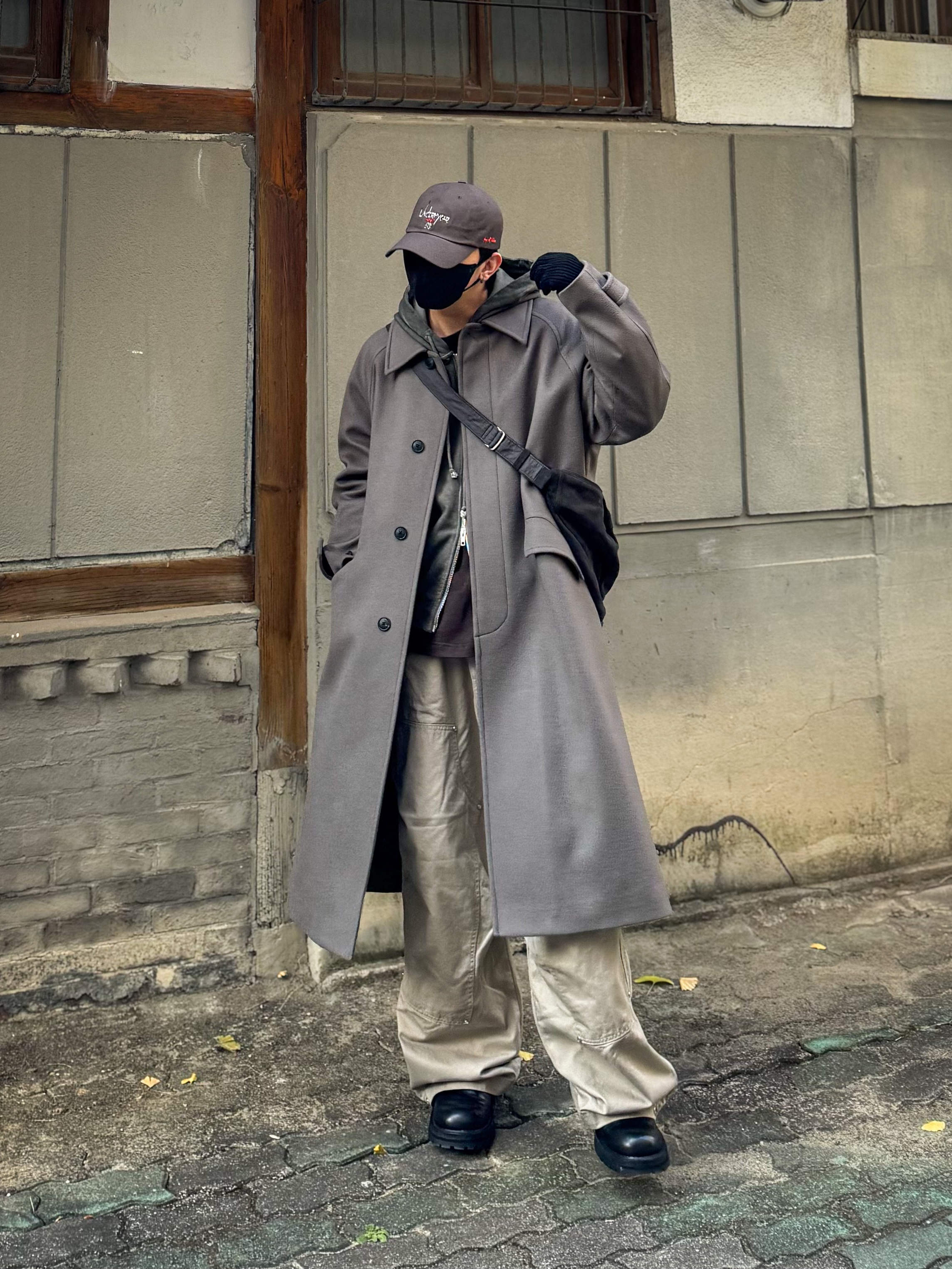 Undermycar POC-173 POC Basic Ball Cap Brown / 173, Stussy Surfman Keychain Silver 착용 스타일 - 3