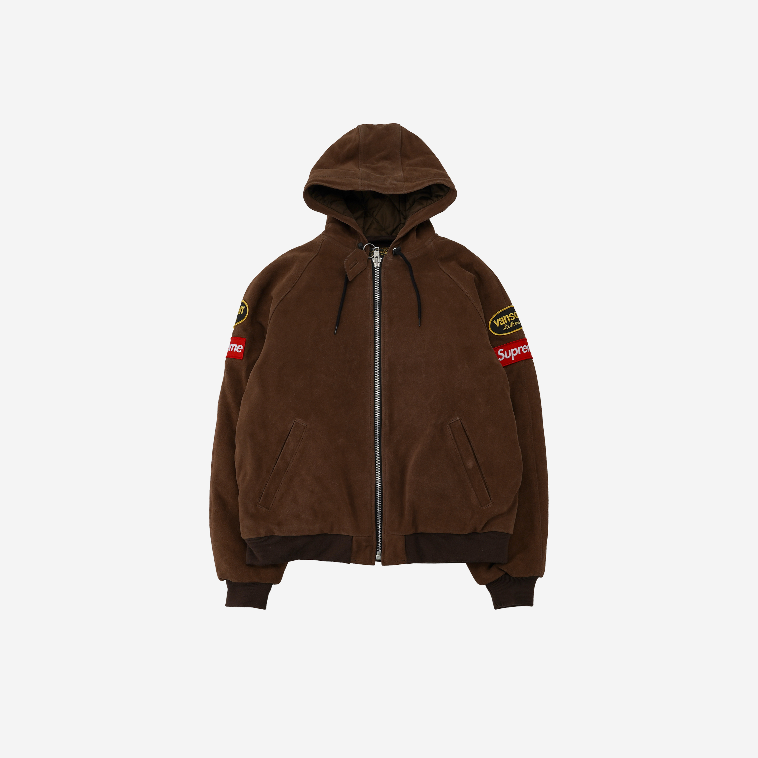Supreme x Vanson Leathers Hooded Work Jacket Suede - 24FW
