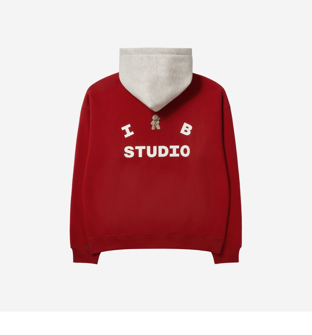 ★送料・関税込★IAB Studio★Hoodie Oatmeal Burgundy★正規品 ☆人気☆【IAB Studio】☆Hoodi.e Oatmeal Burgundy☆正規品
