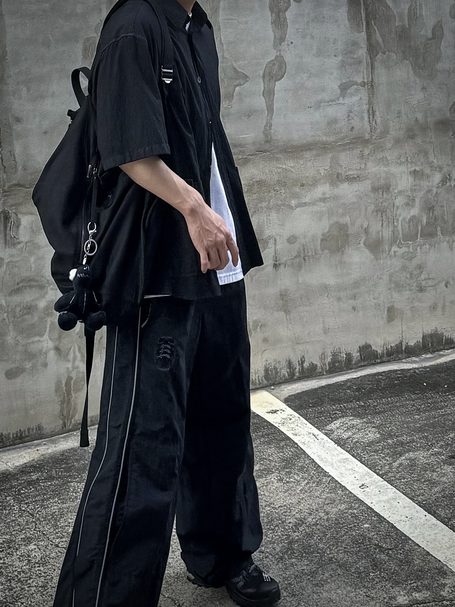 Libertiworko Oni Bracelet, Salomon x MM6 Maison Margiela XT-4 Mule Black 착용 스타일 - 3