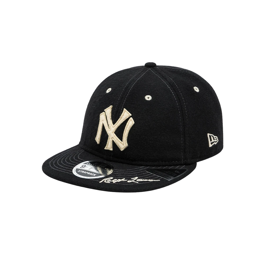 뉴에라 MLB x 랄프 로렌 뉴욕 양키스 레트로 크라운 9피프티 스트랩백 블랙 | New Era | KREAM KREAM | 한정판 거래의 FLEX
