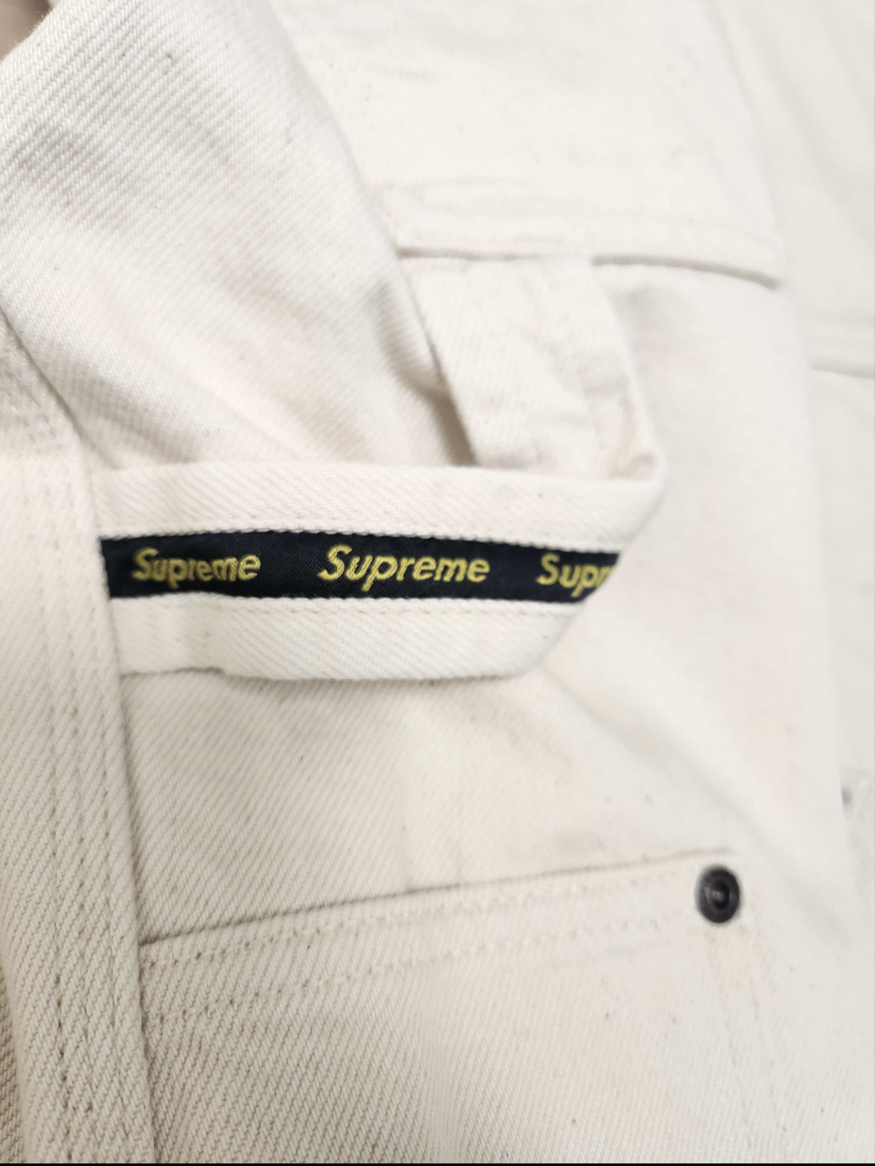 Supreme Double Knee Painter Pant Natural - 24FW 착용 스타일 - 3