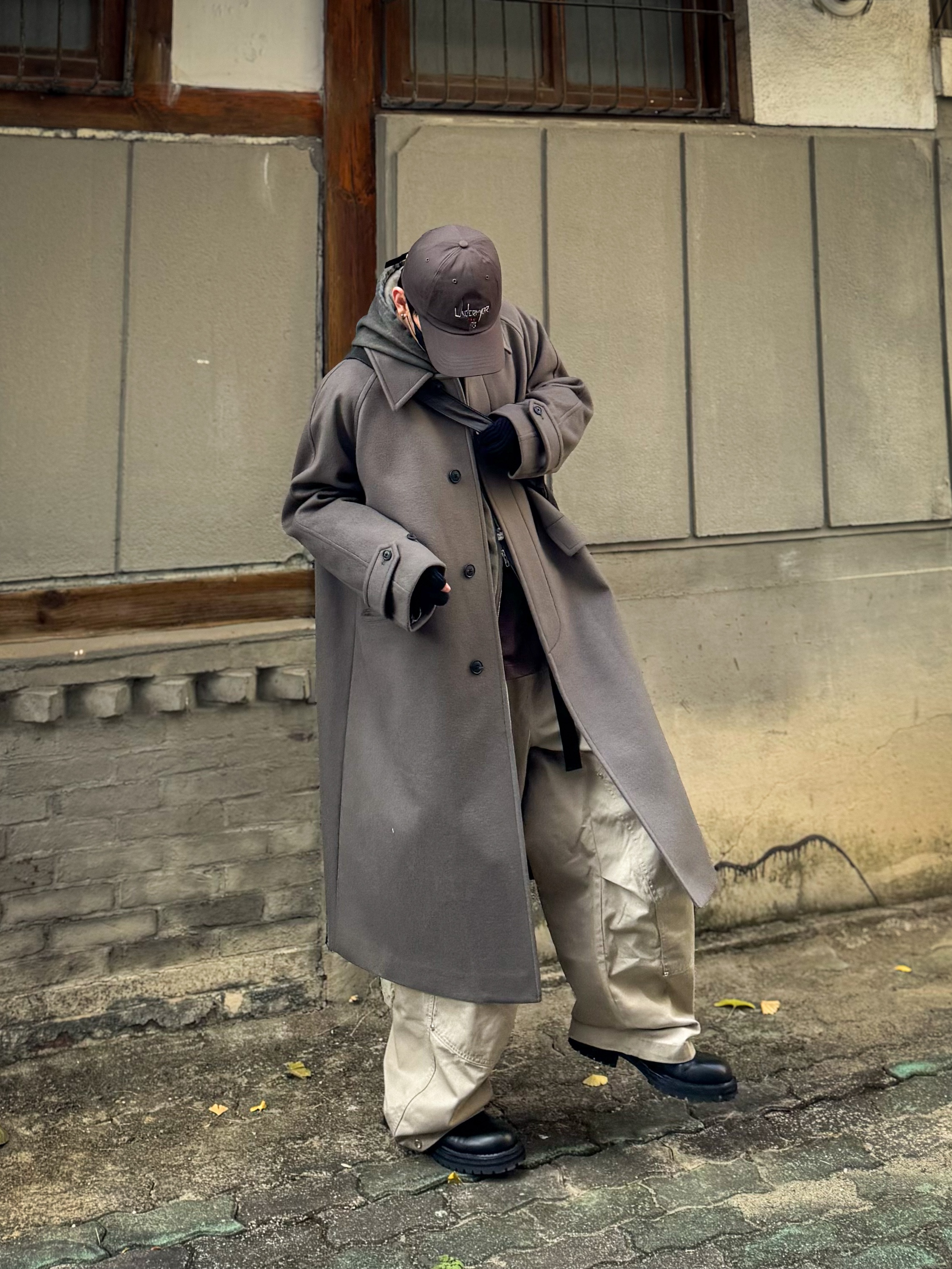 Undermycar POC-173 POC Basic Ball Cap Brown / 173, Stussy Surfman Keychain Silver 착용 스타일 - 5