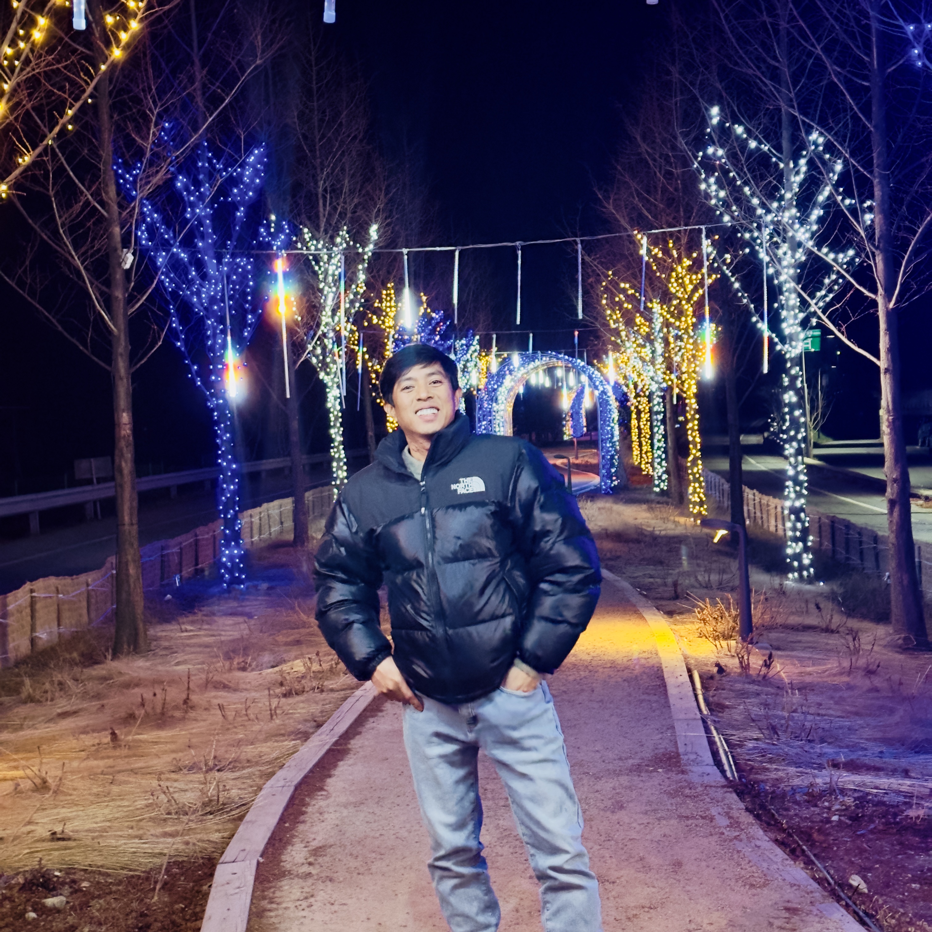 The North Face On Ball Jacket Black 착용 스타일