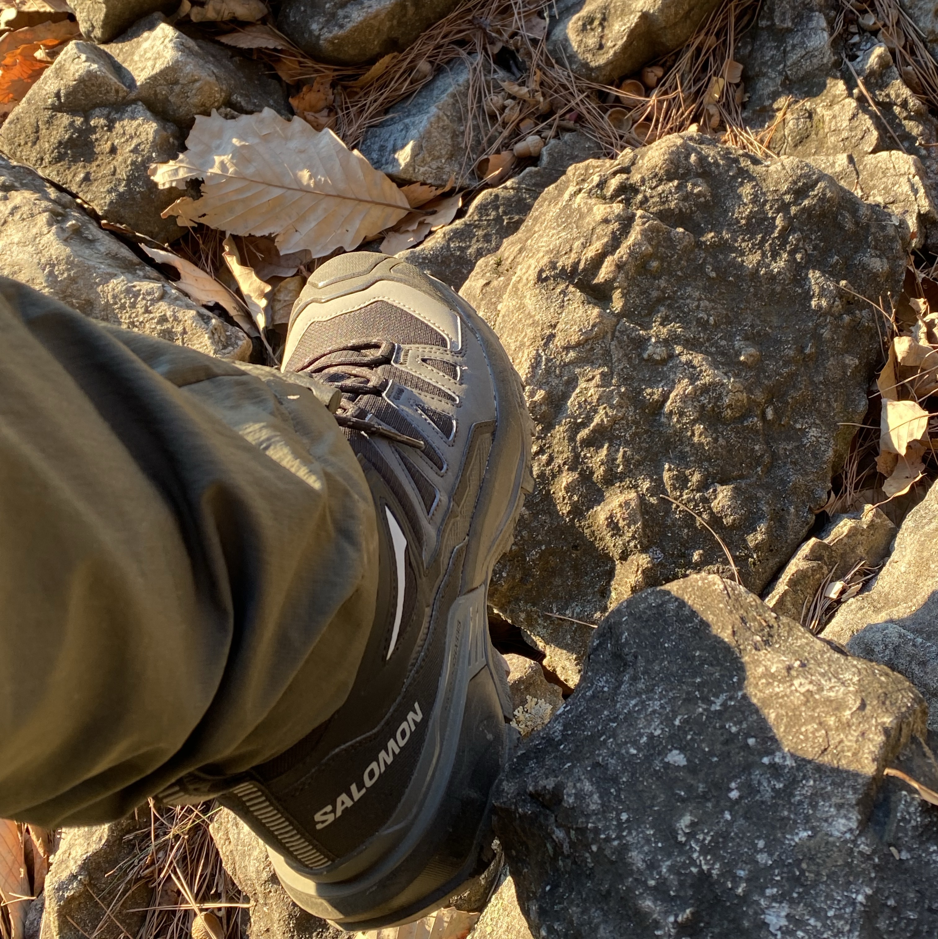 Salomon X Ultra 360 Mid GTX Black Magnet 착용 스타일