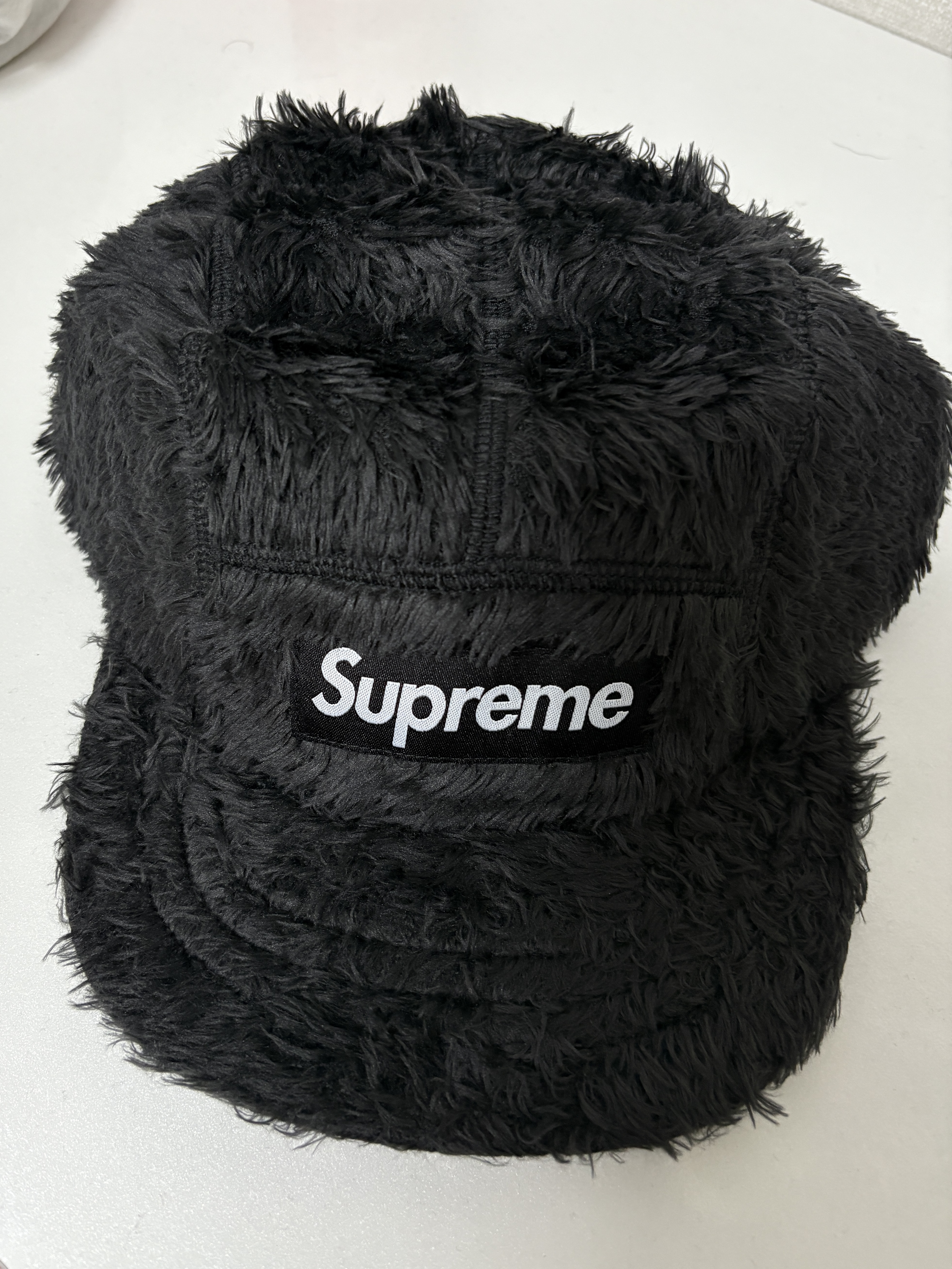 Supreme Fuzzy Camp Cap Black - 24FW, Supreme Fuzzy Camp Cap Brown - 24FW 착용 스타일