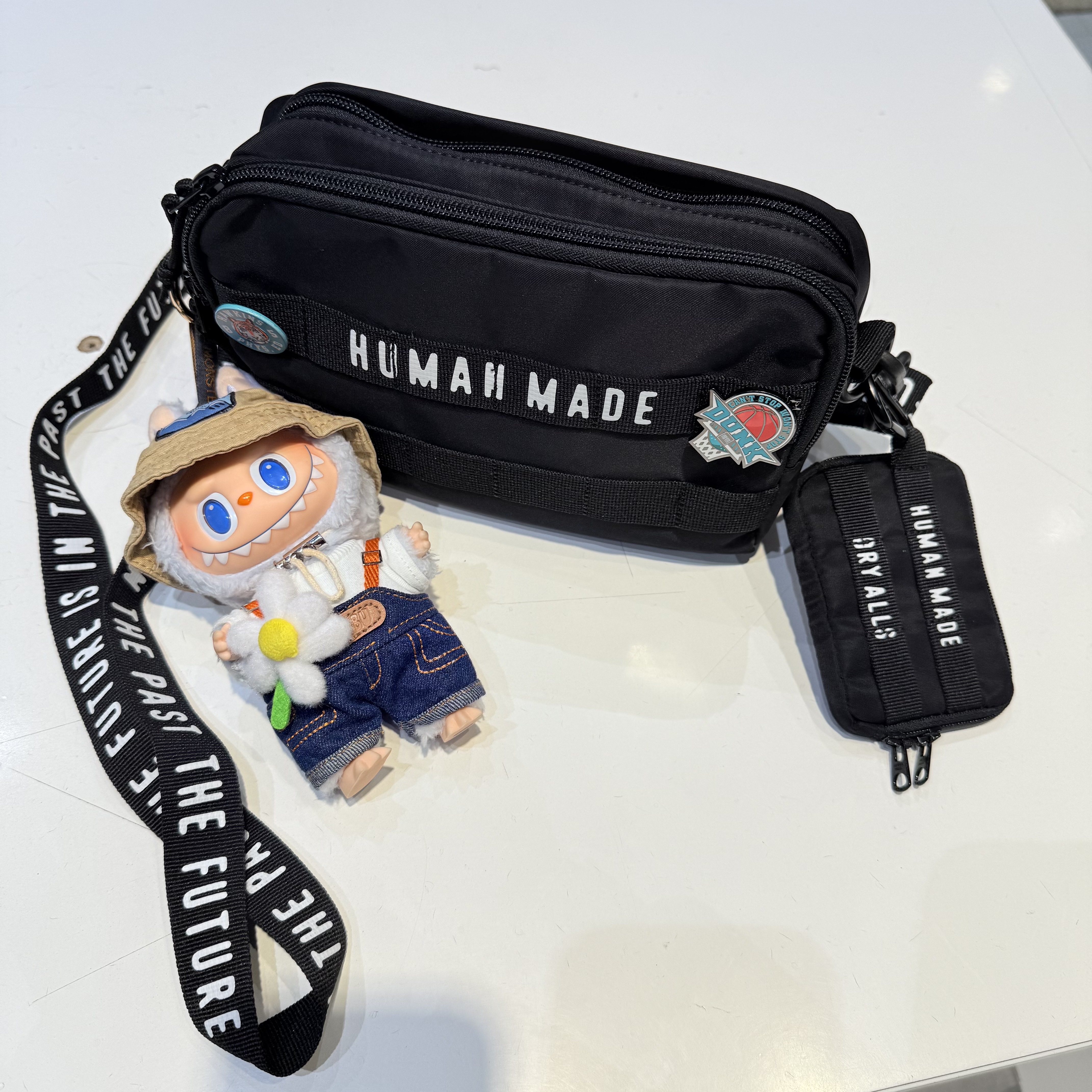 Human Made Military Pouch Small Black, Human Made Military Card Case Black 착용 스타일