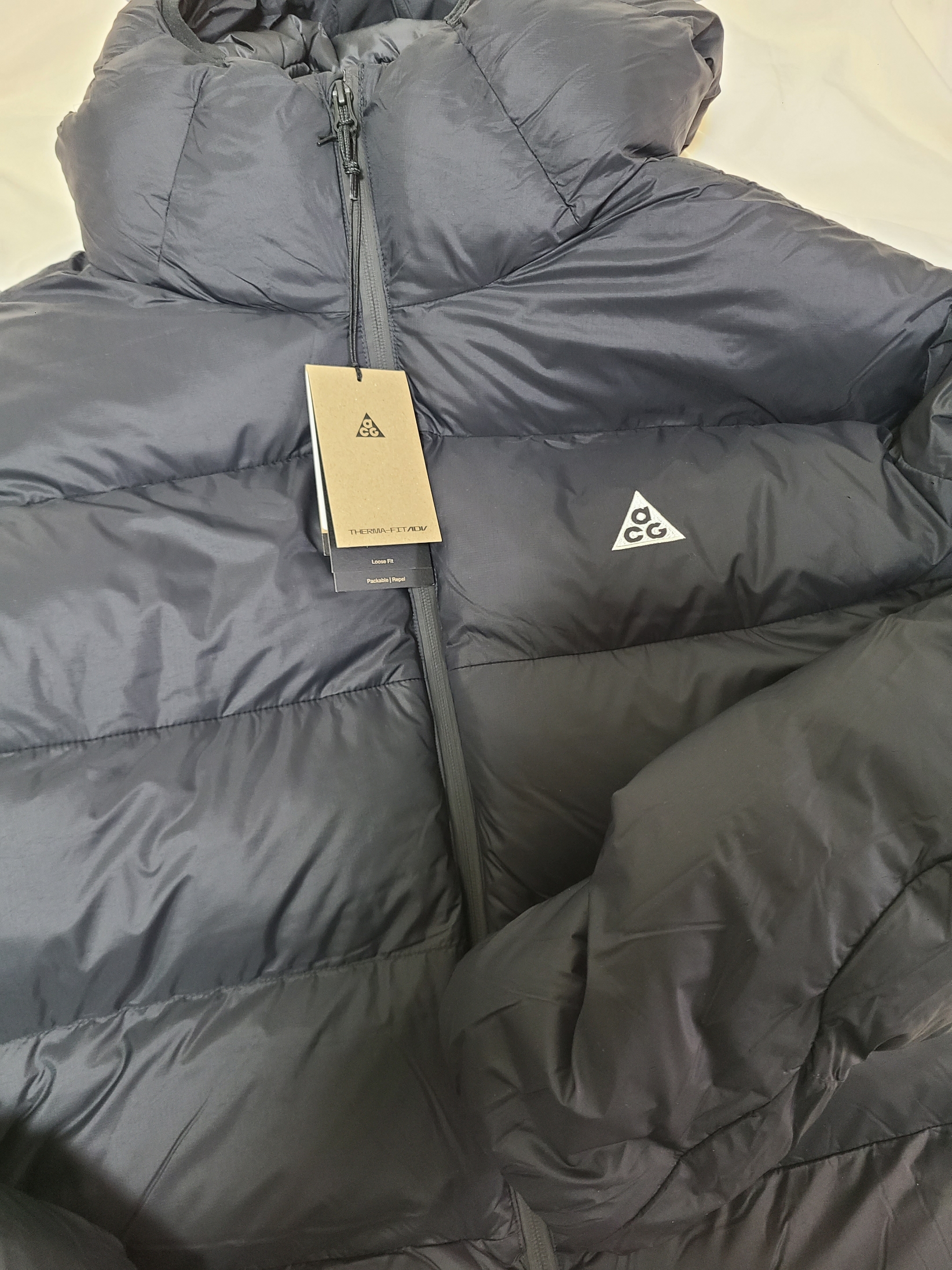 Nike ACG Therma-Fit ADV Lunar Lake Loose Hooded Jacket Black Summit White - Asia 착용 스타일 - 3