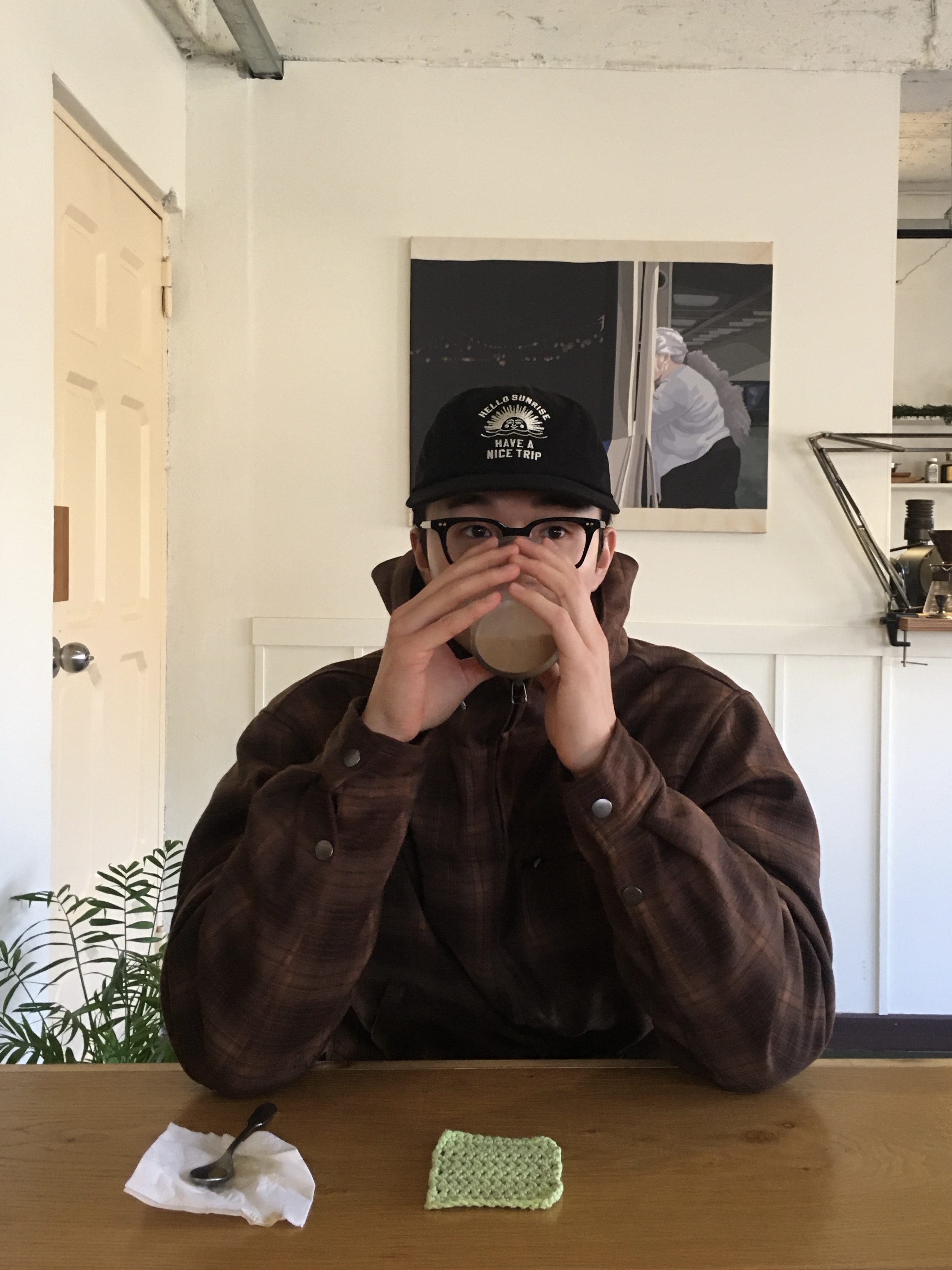 Hello Sunrise VTG Arch Logo Relaxed Fit Cap Black, [6% 적립] NegativeThree Moley Tracking Sneakers Nut Brown 착용 스타일 - 2