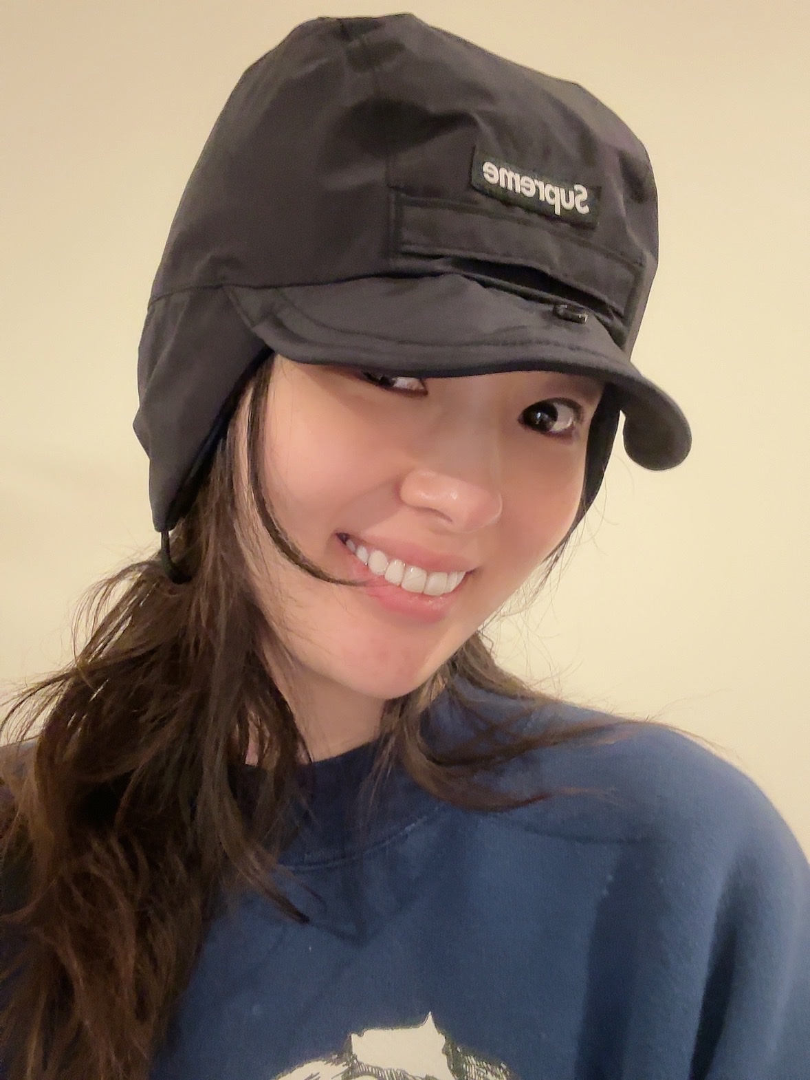 Supreme Gore-Tex Earflap Cap Black - 24FW 착용 스타일 - 3
