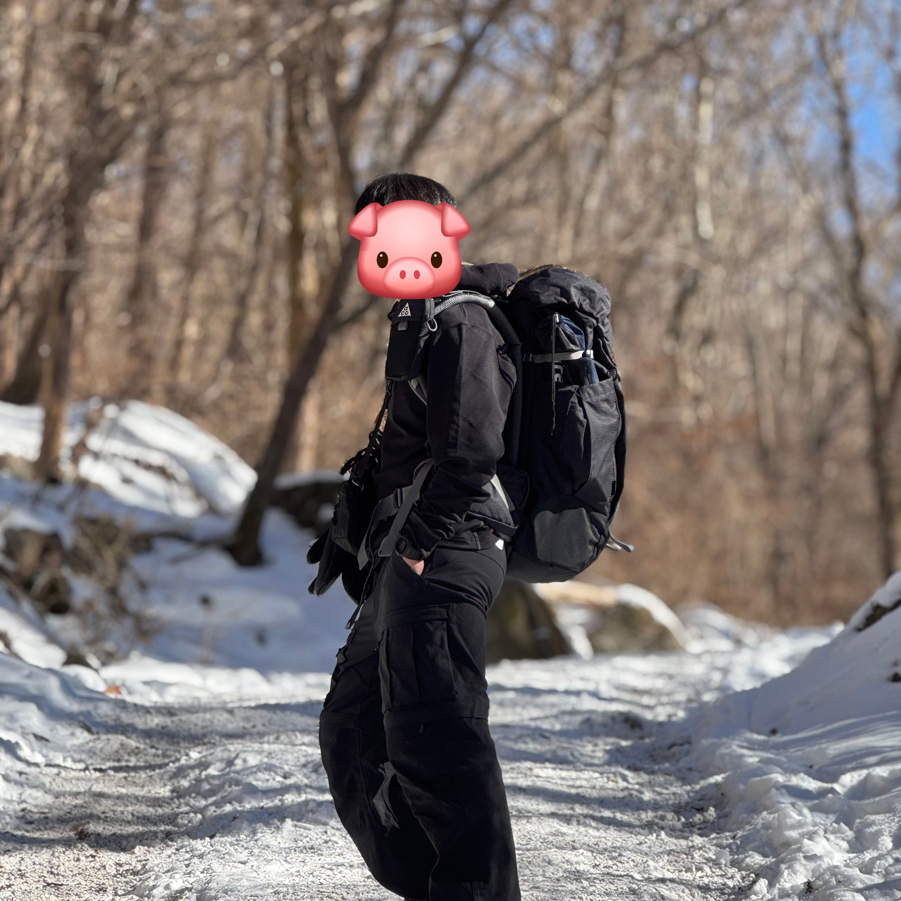 Nike ACG Dri-Fit ADV Goat Rocks Long Sleeve Winterized Top Black - Asia, Arc'teryx Mantis 1 Waistpack Black 착용 스타일