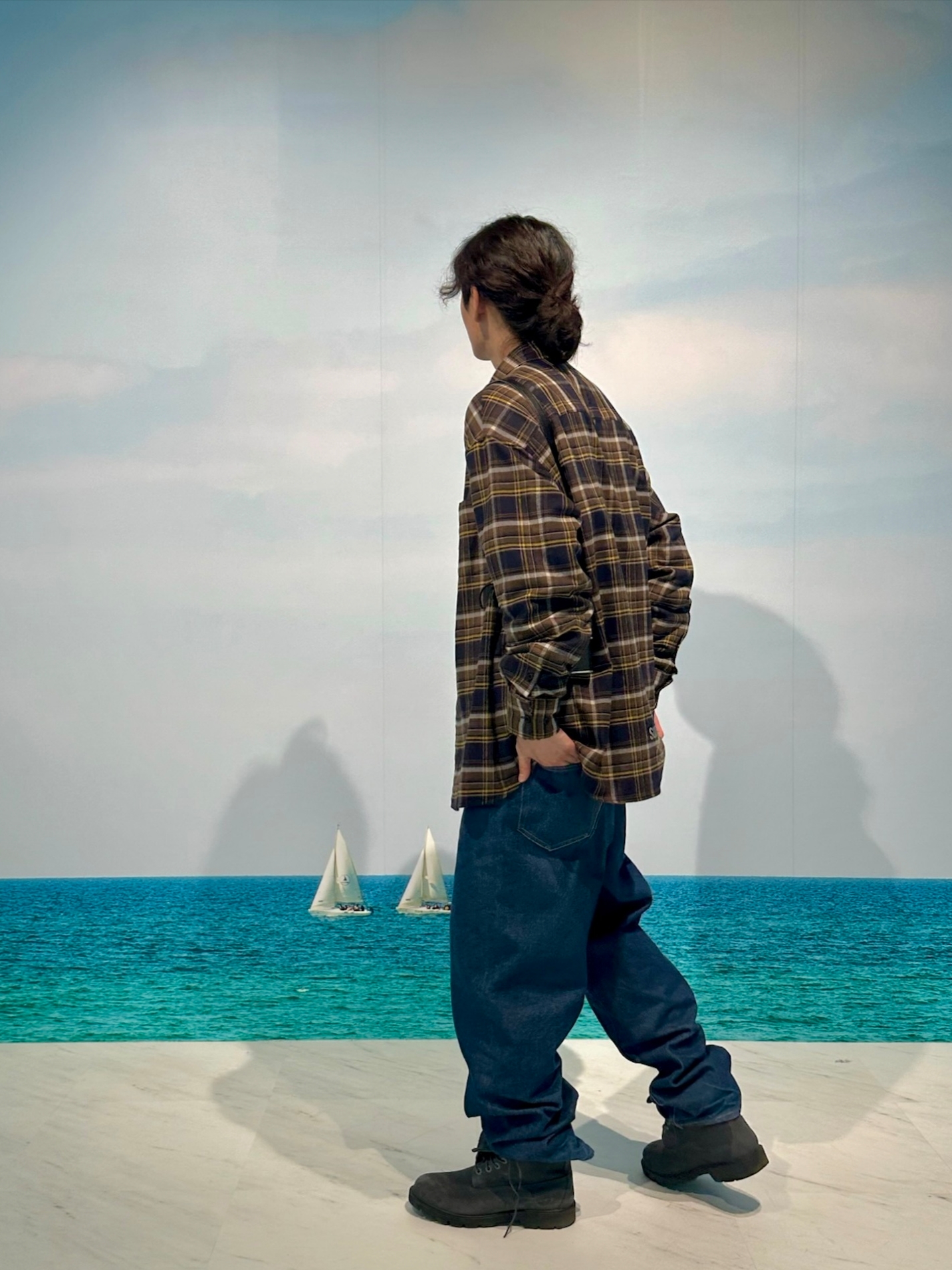Supreme Baggy Jean Rigid Indigo - 22SS, Timberland Classic 6 Inch Waterproof Boot Dark Grey Nubuck - Wide 착용 스타일 - 2