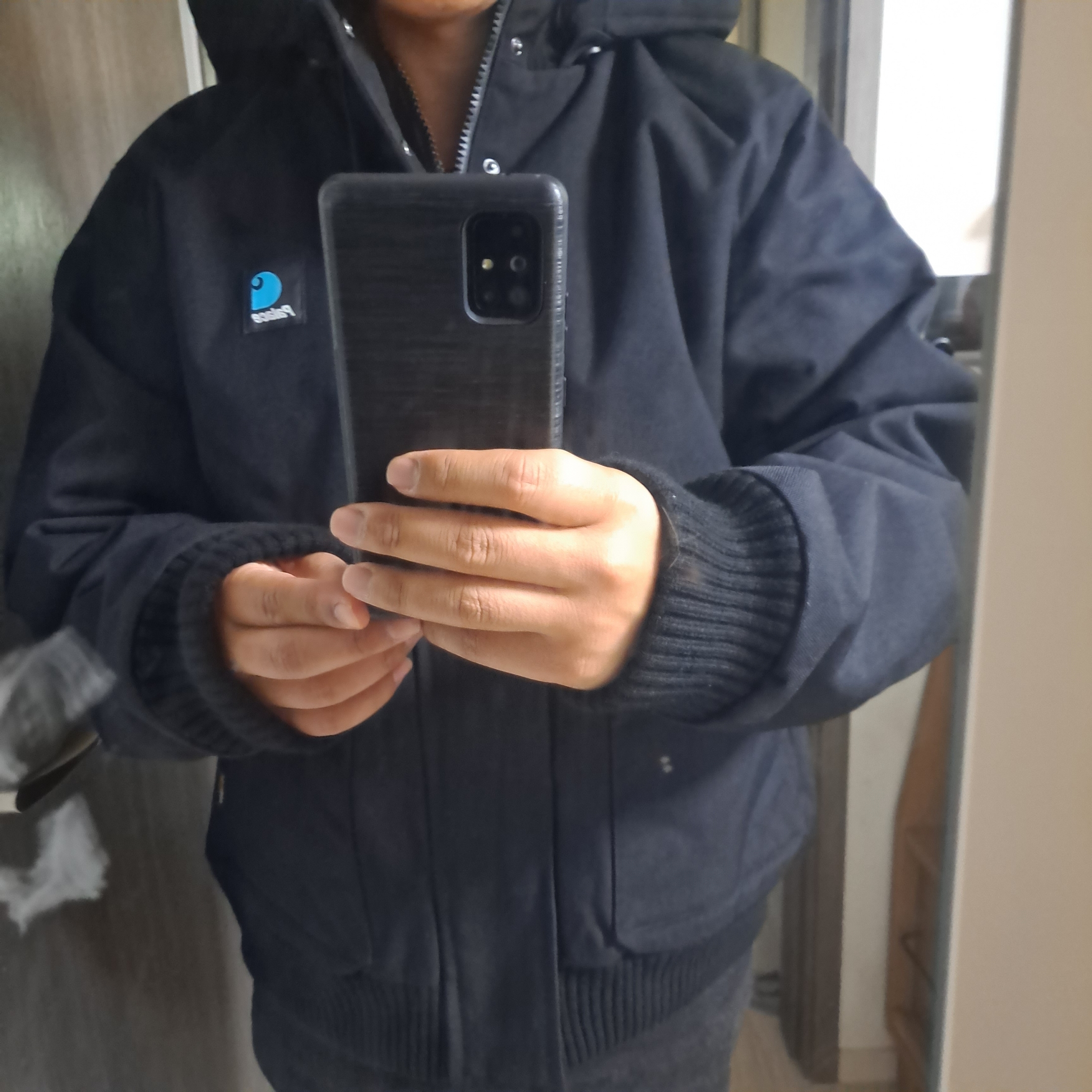 Palace x Carhartt WIP Ranger Jacket Black - 24FW 착용 스타일