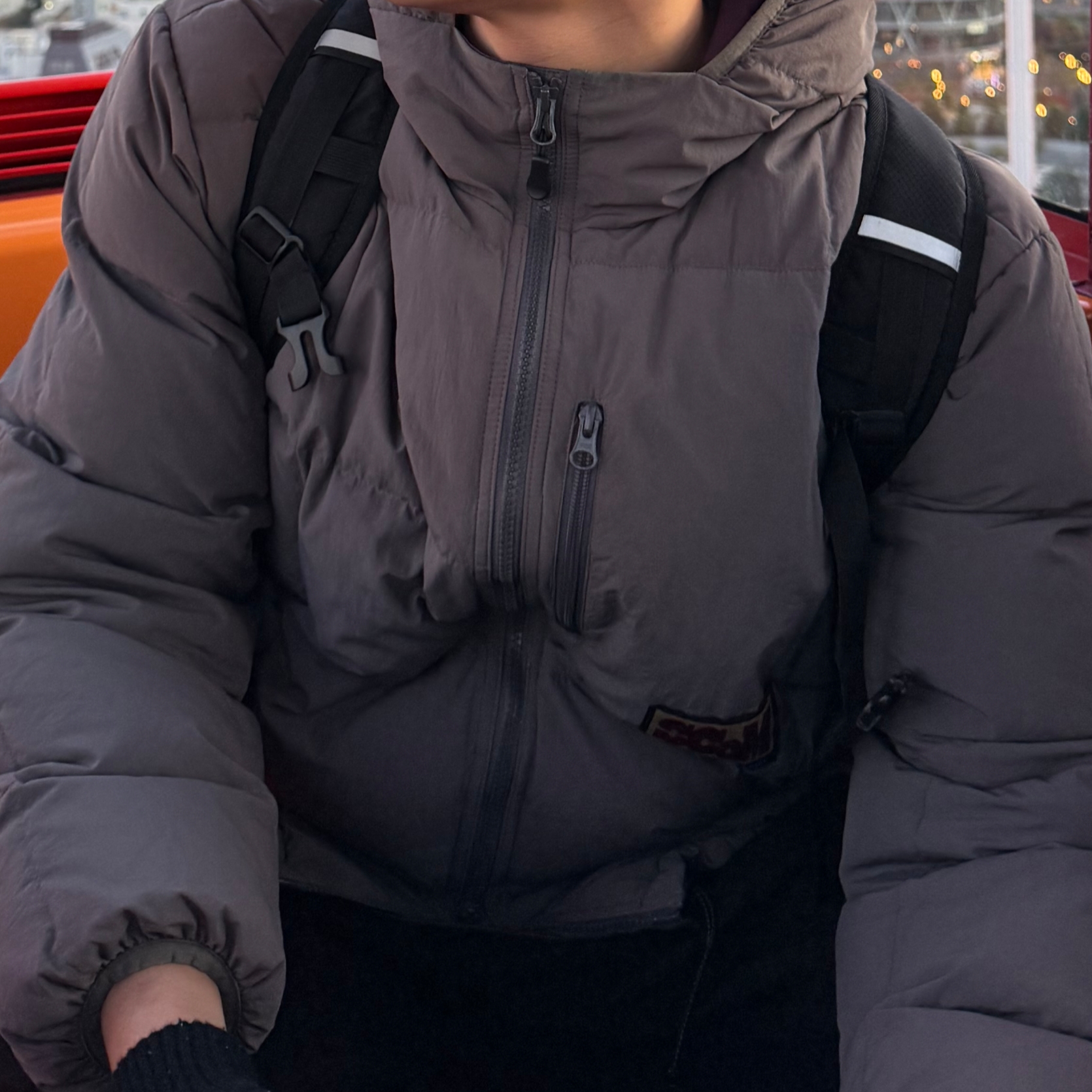 Teket Papa's Parka Charcoal 착용 스타일