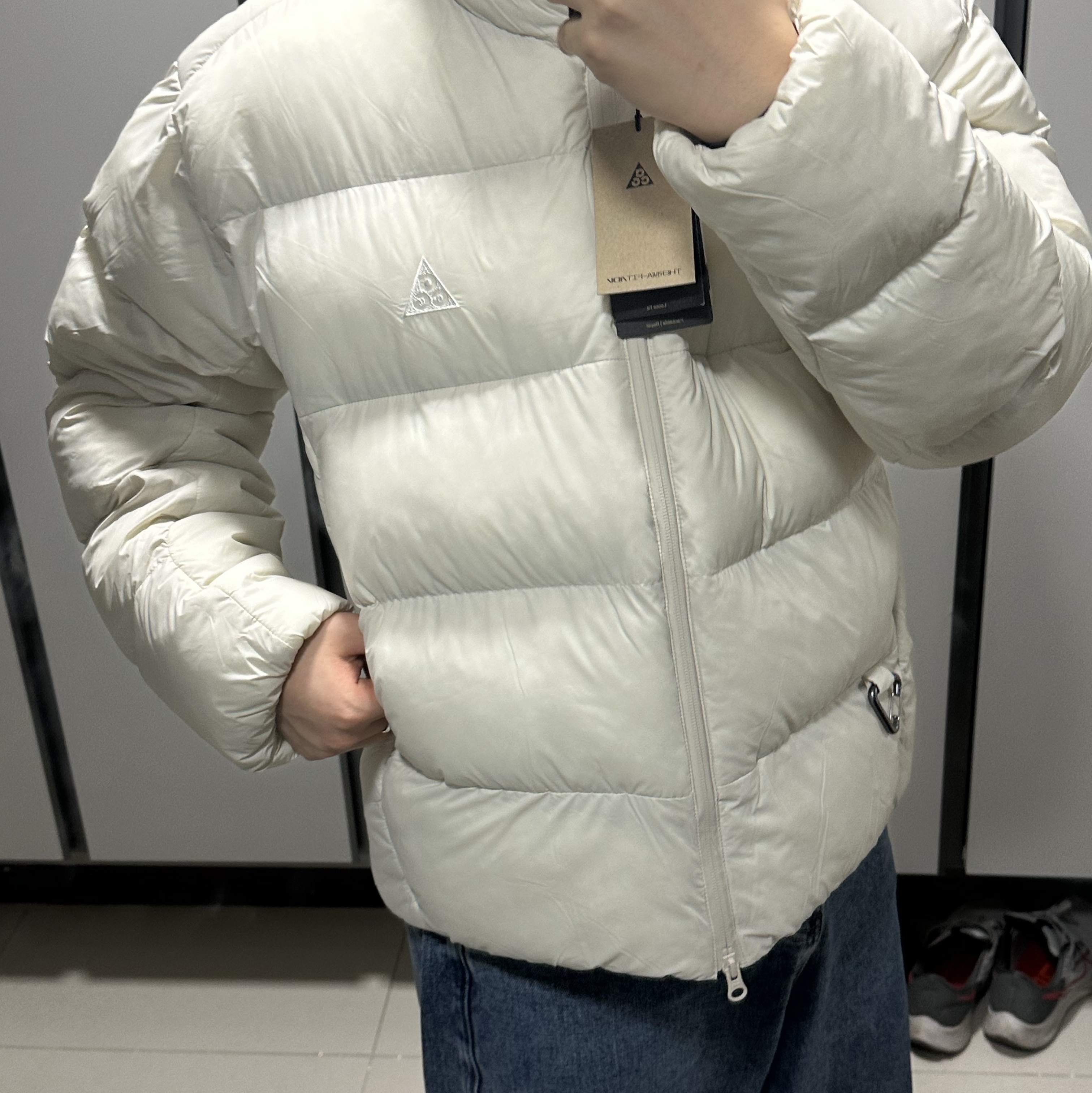 Nike ACG Therma-Fit ADV Lunar Lake Loose Hooded Jacket Light Orewood Brown - Asia 착용 스타일 - 1