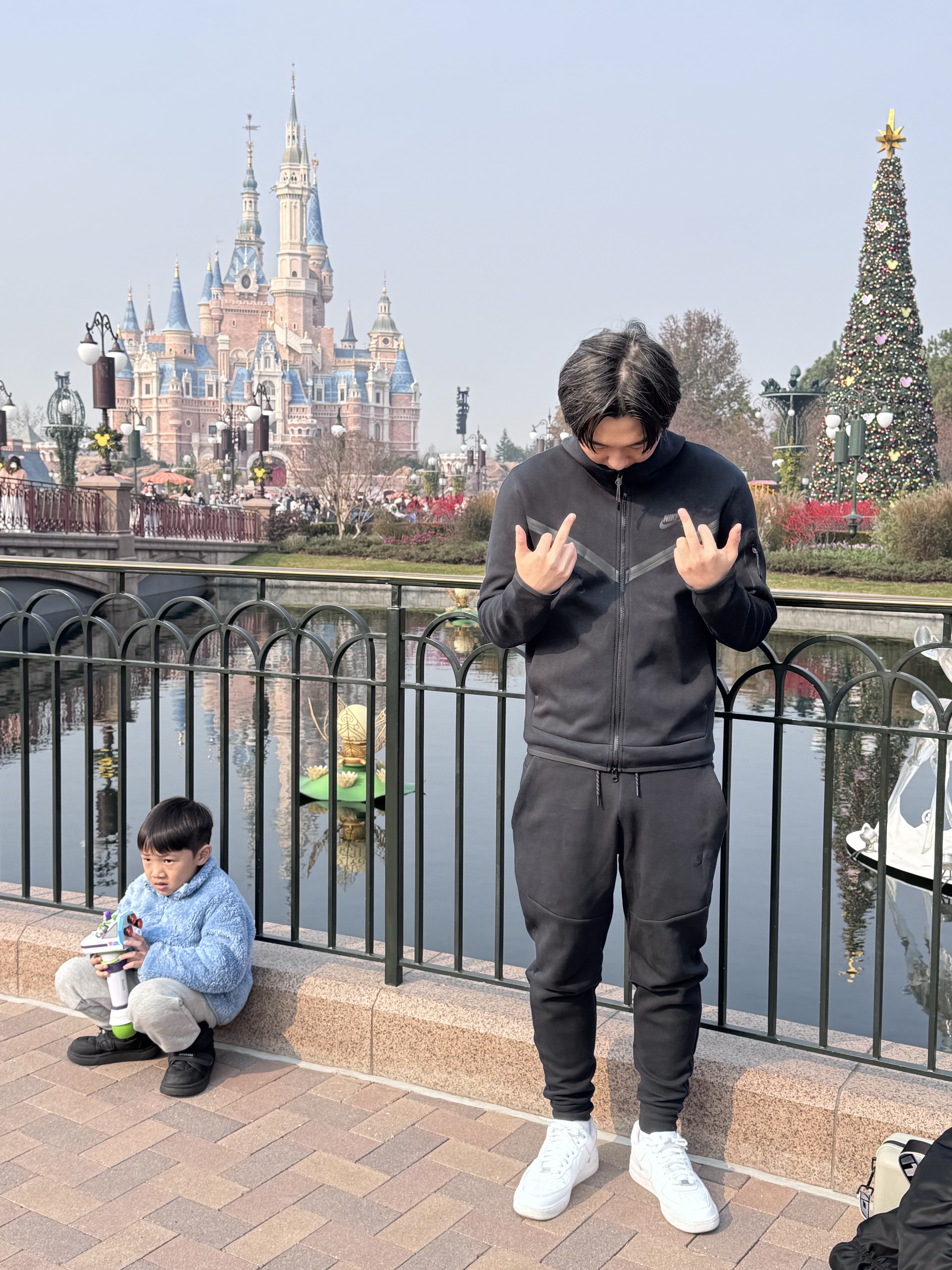 Nike NSW Tech Fleece Full Zip Hoodie Black - Asia, Nike NSW Tech Fleece Jogger Black - Asia 착용 스타일 - 9