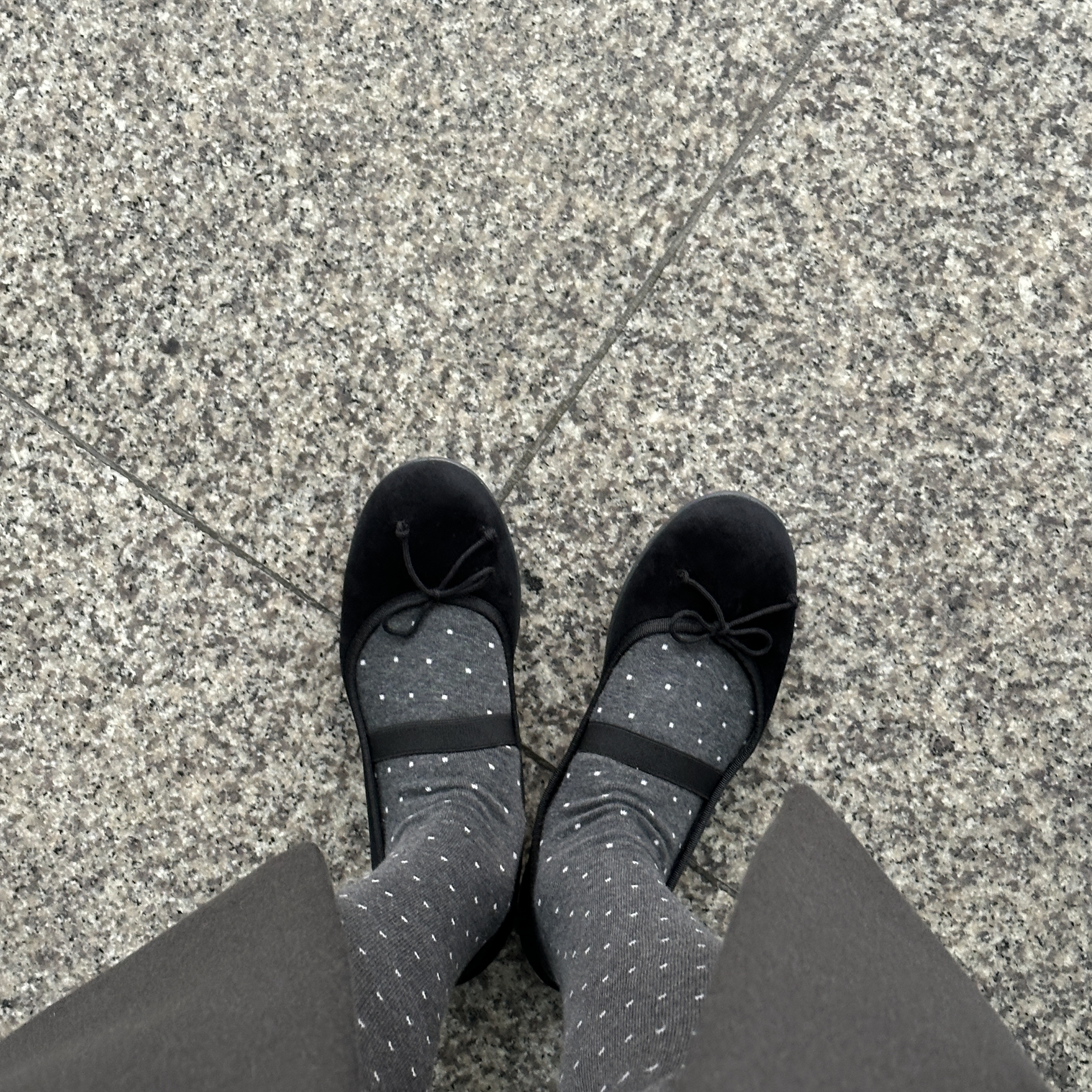 (W) Victoria Shoes Ballerina Flat Negro 착용 스타일