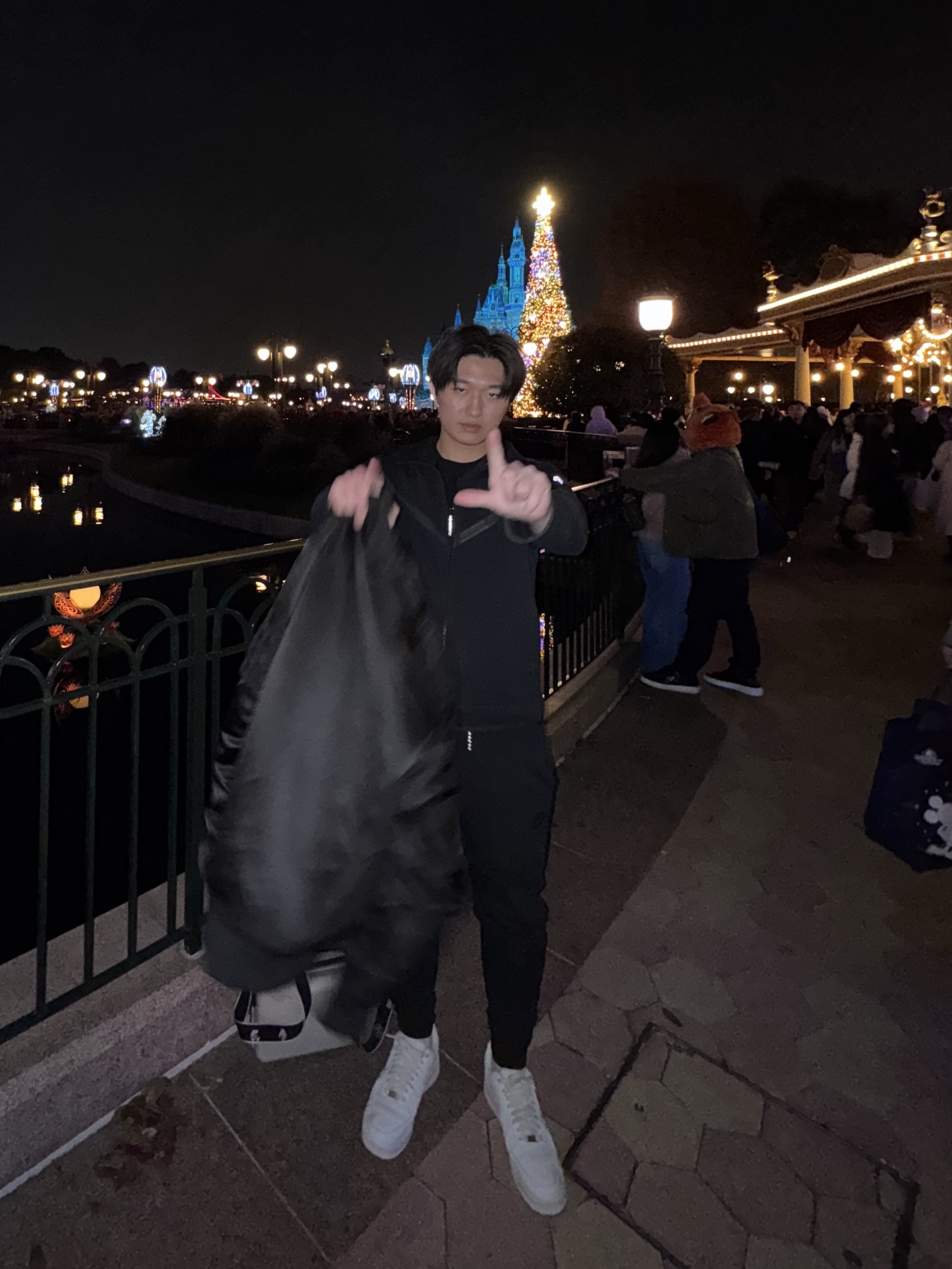 Nike NSW Tech Fleece Full Zip Hoodie Black - Asia, Nike NSW Tech Fleece Jogger Black - Asia 착용 스타일 - 3