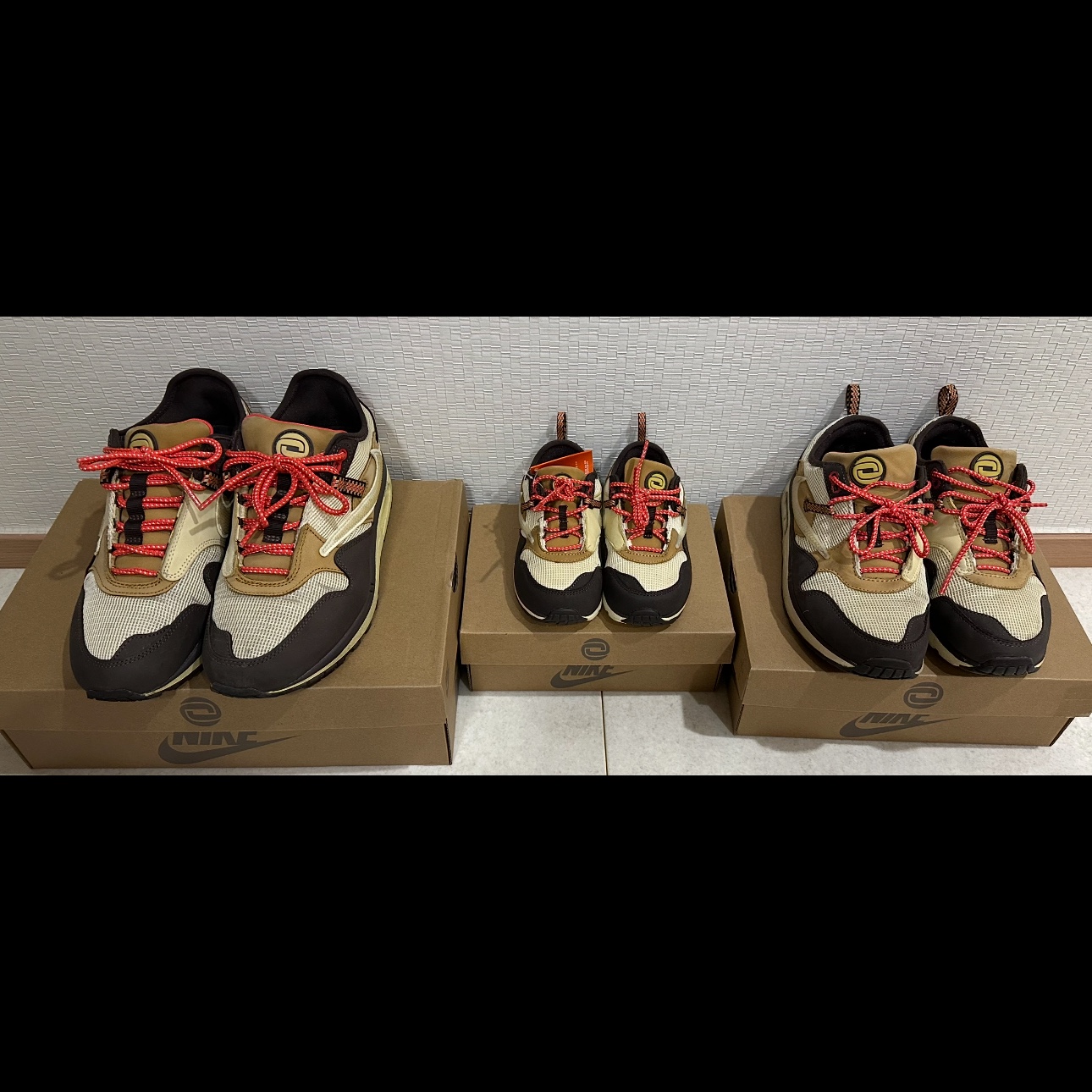 Nike x Travis Scott Air Max 1 Cact.us Brown, (PS) Nike x Travis Scott Air Max 1 Cact.us Brown 착용 스타일 - 1