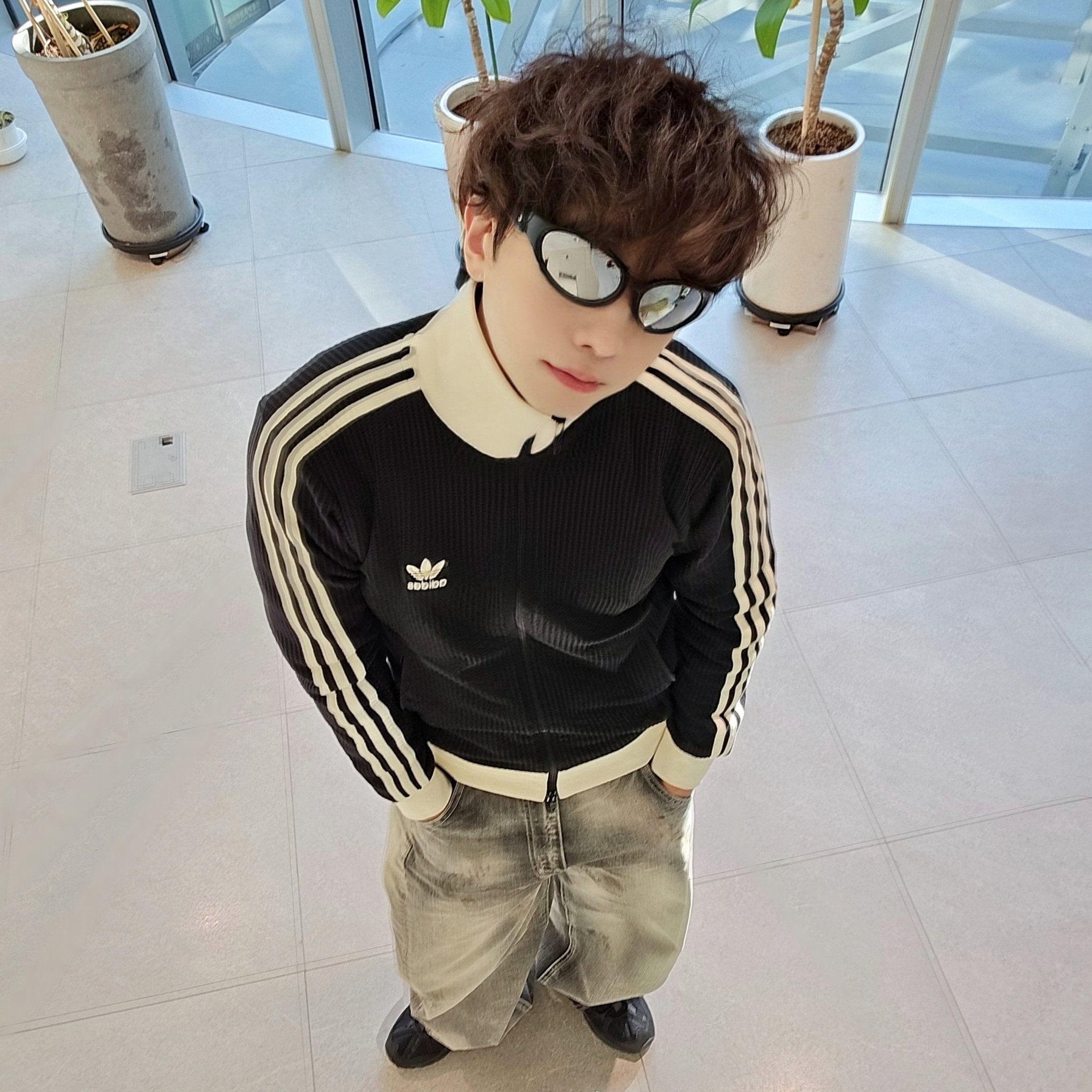 Adidas Waffle Beckenbauer Track Top Black - KR Sizing, Asics Gel-Sonoma 15-50 Black Obsidian Grey 착용 스타일 - 6