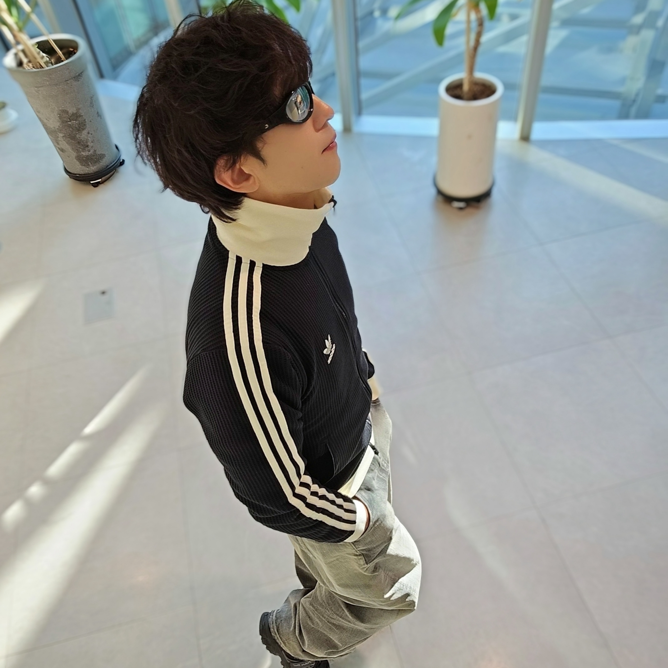 Adidas Waffle Beckenbauer Track Top Black - KR Sizing, Asics Gel-Sonoma 15-50 Black Obsidian Grey 착용 스타일 - 7