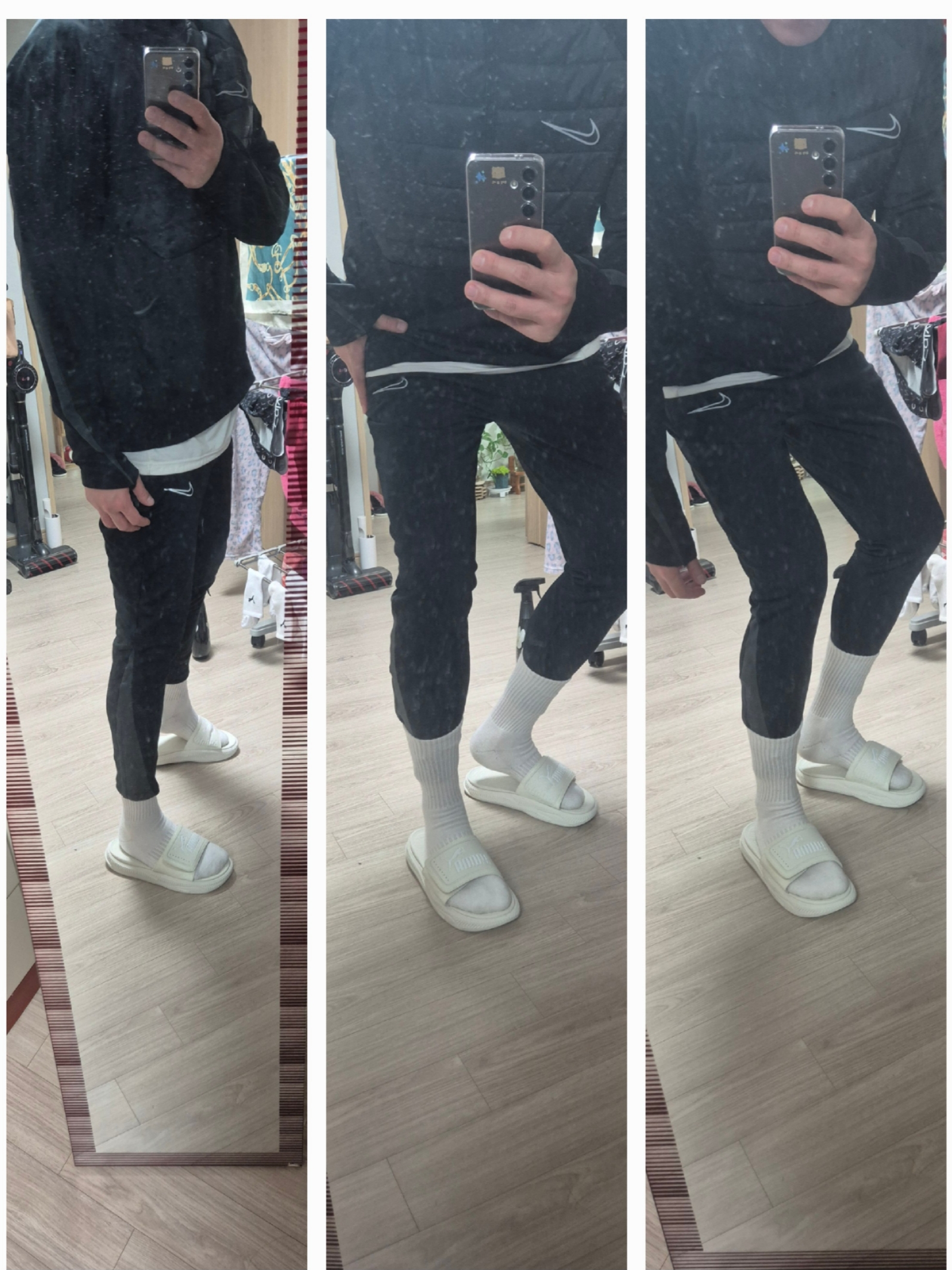 Nike Therma-Fit Academy Winter Warrior Half Zip Top Black - Asia 착용 스타일