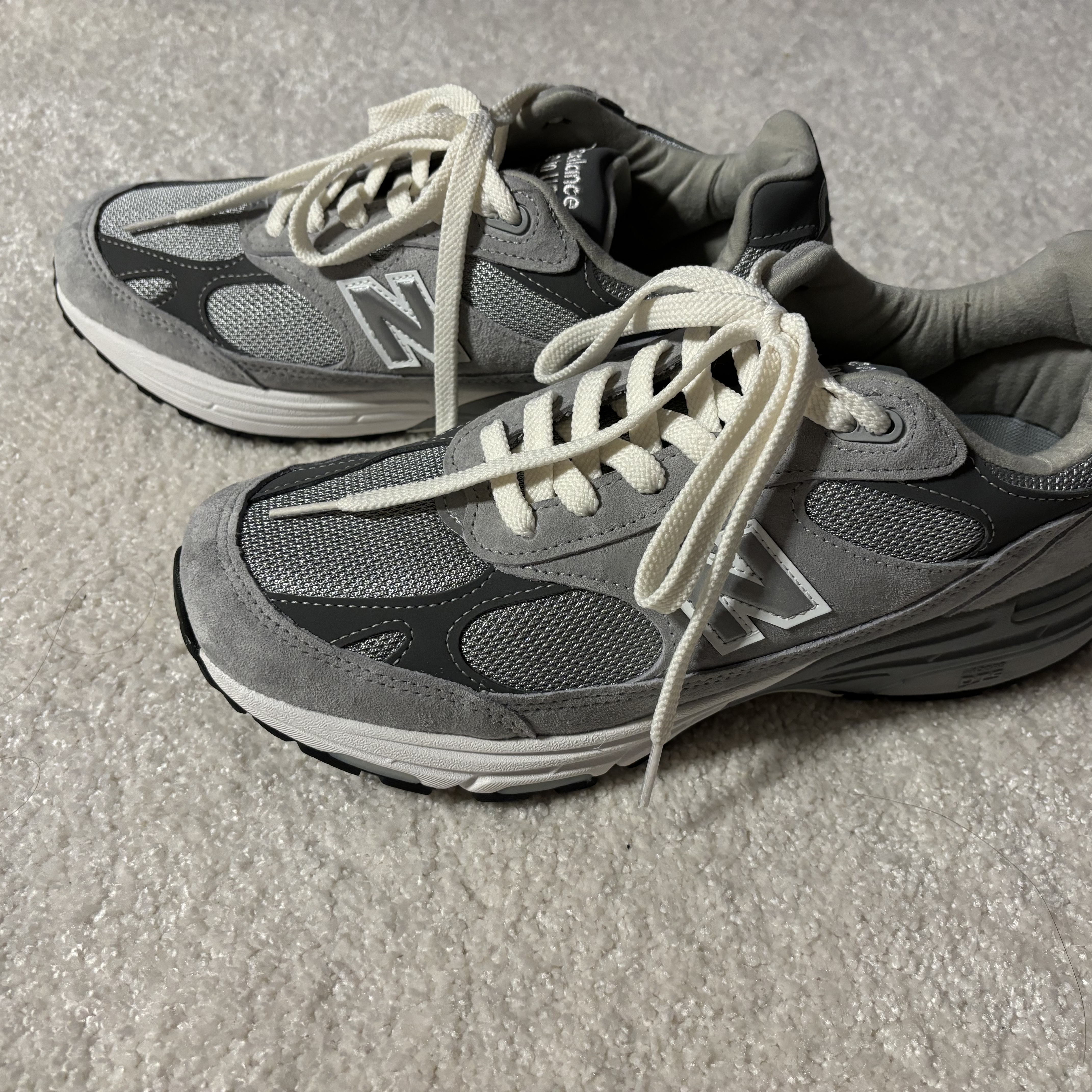New Balance 993 Made in USA Grey - D Standard 착용 스타일