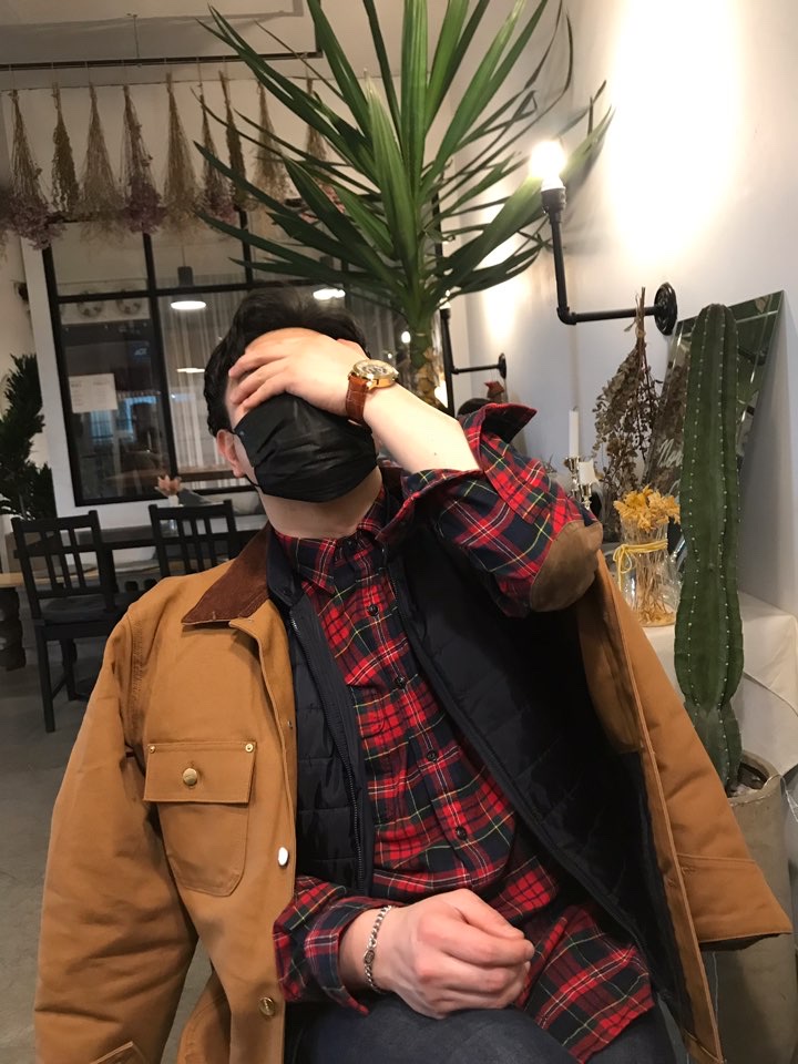 Carhartt WIP Lined Dearborn Canvas Michigan Chore Coat Hamilton Brown Tobacco Rigid - Winter 착용 스타일