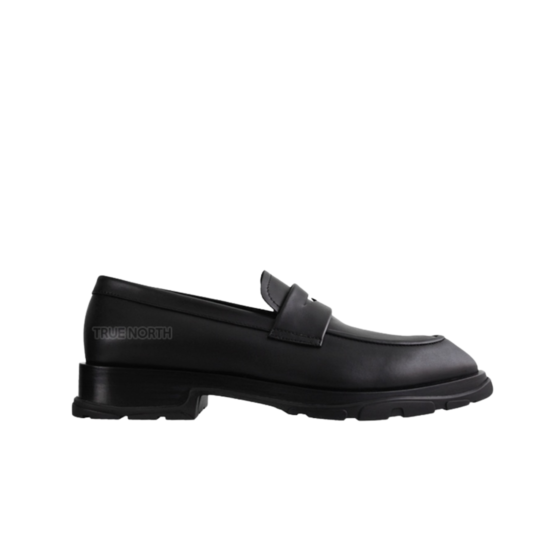 알렉산더 맥퀸 페니 슬롯 로퍼 블랙(Alexander McQueen Penny Slot Loafer in Leather Black) - 1